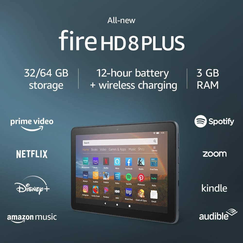 6142Odcpxbl. Ac Sl1000 Amazon &Lt;H1&Gt;Fire Hd 8 Plus Tablet, 8&Quot; Hd Display, 64 Gb, Slate&Lt;/H1&Gt; &Lt;Ul Class=&Quot;A-Unordered-List A-Vertical A-Spacing-Mini&Quot;&Gt; &Lt;Li&Gt;&Lt;Span Class=&Quot;A-List-Item&Quot;&Gt;8&Quot; Hd Display, 2X The Storage (64 Gb Of Internal Storage And Up To 1 Tb With Microsd Card) + 3 Gb Ram.&Lt;/Span&Gt;&Lt;/Li&Gt; &Lt;Li&Gt;&Lt;Span Class=&Quot;A-List-Item&Quot;&Gt;All-Day Battery Life &Amp; Wireless Charging - Up To 12 Hours Of Reading, Browsing The Web, Watching Videos, And Listening To Music.&Lt;/Span&Gt;&Lt;/Li&Gt; &Lt;Li&Gt;&Lt;Span Class=&Quot;A-List-Item&Quot;&Gt;Now With Usb-C For Easier Charging. Fully Charges In Under 4 Hours (With Included Cable And Adapter).&Lt;/Span&Gt;&Lt;/Li&Gt; &Lt;Li&Gt;&Lt;Span Class=&Quot;A-List-Item&Quot;&Gt;30% Faster Thanks To The New 2.0 Ghz Quad-Core Processor.&Lt;/Span&Gt;&Lt;/Li&Gt; &Lt;Li&Gt;&Lt;Span Class=&Quot;A-List-Item&Quot;&Gt;Enjoy Your Favorite Apps Like Netflix, Facebook, Hulu, Instagram, Tiktok, And More Through Amazon’s Appstore (Google Play Not Supported).&Lt;/Span&Gt;&Lt;/Li&Gt; &Lt;Li&Gt;&Lt;Span Class=&Quot;A-List-Item&Quot;&Gt;Introducing Game Mode - A Distraction-Free And Optimized Gaming Experience.&Lt;/Span&Gt;&Lt;/Li&Gt; &Lt;Li&Gt;&Lt;Span Class=&Quot;A-List-Item&Quot;&Gt;Hands-Free With Alexa, Including On/Off Toggle.&Lt;/Span&Gt;&Lt;/Li&Gt; &Lt;Li&Gt;&Lt;Span Class=&Quot;A-List-Item&Quot;&Gt;2 Mp Front- And Rear-Facing Cameras With 720P Hd Video Recording.&Lt;/Span&Gt;&Lt;/Li&Gt; &Lt;Li&Gt;&Lt;Span Class=&Quot;A-List-Item&Quot;&Gt;Dual-Band, Enhanced Wifi.&Lt;/Span&Gt;&Lt;/Li&Gt; &Lt;/Ul&Gt; &Lt;H2&Gt;Included In The Box&Lt;/H2&Gt; Fire Hd 8 Plus Tablet, Usb-C (2.0) Cable, 9W Power Adapter, And Quick Start Guide &Lt;H2&Gt;Generation&Lt;/H2&Gt; 10Th Generation - 2020 Release Fire Hd 8 Plus Tablet, 8&Quot; Hd Display, 64 Gb, Slate
