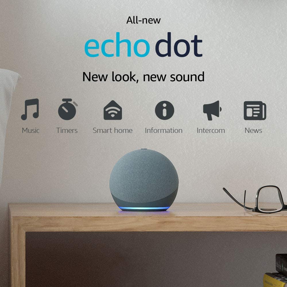 61P8B3Ayt9L. Ac Sl1000 Amazon &Lt;Ul Class=&Quot;A-Unordered-List A-Vertical A-Spacing-Mini&Quot;&Gt; &Lt;Li&Gt;&Lt;Span Class=&Quot;A-List-Item&Quot;&Gt;Meet The All-New Echo Dot - Our Most Popular Smart Speaker With Alexa. The Sleek, Compact Design Delivers Crisp Vocals And Balanced Bass For A Full Sound.&Lt;/Span&Gt;&Lt;/Li&Gt; &Lt;Li&Gt;&Lt;Span Class=&Quot;A-List-Item&Quot;&Gt;Voice Control Your Entertainment - Stream Songs From Amazon Music, Apple Music, Spotify, Siriusxm, And Others. Play Music, Audiobooks, And Podcasts Throughout Your Home With Multi-Room Music.&Lt;/Span&Gt;&Lt;/Li&Gt; &Lt;Li&Gt;&Lt;Span Class=&Quot;A-List-Item&Quot;&Gt;Ready To Help - Ask Alexa To Tell A Joke, Play Music, Answer Questions, Play The News, Check The Weather, Set Alarms, And More.&Lt;/Span&Gt;&Lt;/Li&Gt; &Lt;Li&Gt;&Lt;Span Class=&Quot;A-List-Item&Quot;&Gt;Control Your Smart Home - Use Your Voice To Turn On Lights, Adjust Thermostats, And Lock Doors With Compatible Devices.&Lt;/Span&Gt;&Lt;/Li&Gt; &Lt;Li&Gt;&Lt;Span Class=&Quot;A-List-Item&Quot;&Gt;Connect With Others - Call Almost Anyone Hands-Free. Instantly Drop In On Other Rooms Or Announce To The Whole House That Dinner'S Ready.&Lt;/Span&Gt;&Lt;/Li&Gt; &Lt;Li&Gt;&Lt;Span Class=&Quot;A-List-Item&Quot;&Gt;Designed To Protect Your Privacy - Built With Multiple Layers Of Privacy Protections And Controls, Including A Microphone Off Button That Electronically Disconnects The Microphones.&Lt;/Span&Gt;&Lt;/Li&Gt; &Lt;/Ul&Gt; Echo Dot (4Th Gen, 2020 Release) | Smart Speaker With Alexa | Twilight Blue (Arabic Or English)