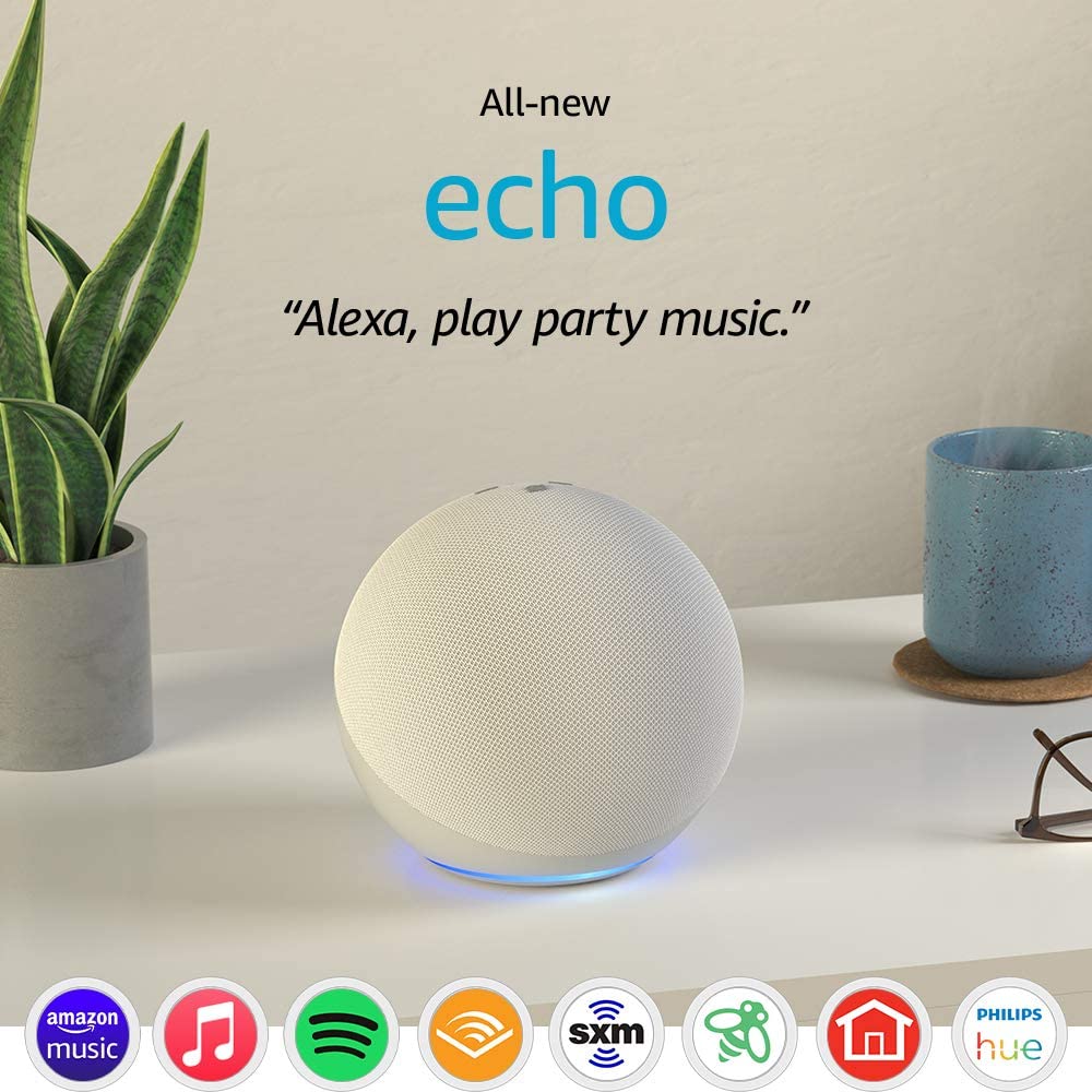 61Lo8H4Fyyl. Ac Sl1000 Amazon &Lt;H1 Id=&Quot;Ivtitle&Quot; Title=&Quot;All-New Echo (4Th Gen) | With Premium Sound, Smart Home Hub, And Alexa | Glacier White&Quot;&Gt;All-New Echo (4Th Gen) | With Premium Sound, Smart Home Hub, And Alexa | Glacier White&Lt;/H1&Gt; &Lt;Ul Class=&Quot;A-Unordered-List A-Vertical A-Spacing-Mini&Quot;&Gt; &Lt;Li&Gt;&Lt;Span Class=&Quot;A-List-Item&Quot;&Gt;New Look, New Sound - Echo Delivers Clear Highs, Dynamic Mids, And Deep Bass For Rich, Detailed Sound That Automatically Adapts To Any Room.&Lt;/Span&Gt;&Lt;/Li&Gt; &Lt;Li&Gt;&Lt;Span Class=&Quot;A-List-Item&Quot;&Gt;Voice Control Your Entertainment - Stream Songs From Amazon Music, Apple Music, Spotify, Siriusxm, And More. Plus Listen To Radio Stations, Podcasts, And Audible Audiobooks.&Lt;/Span&Gt;&Lt;/Li&Gt; &Lt;Li&Gt;&Lt;Span Class=&Quot;A-List-Item&Quot;&Gt;Ready To Help - Ask Alexa To Play Music, Answer Questions, Play The News, Check The Weather, Set Alarms, Control Compatible Smart Home Devices, And More.&Lt;/Span&Gt;&Lt;/Li&Gt; &Lt;Li&Gt;&Lt;Span Class=&Quot;A-List-Item&Quot;&Gt;Smart Homemade Simple - With The Built-In Hub, Easily Set Up Compatible Zigbee Devices Or Ring Smart Lighting Products (Coming Soon) To Voice Control Lights, Locks, And Sensors.&Lt;/Span&Gt;&Lt;/Li&Gt; &Lt;Li&Gt;&Lt;Span Class=&Quot;A-List-Item&Quot;&Gt;Fill Your Home With Sound - With Multi-Room Music, Play Synchronized Music Across Echo Devices In Different Rooms. Or Pair Your Echo With Compatible Fire Tv Devices To Feel Scenes Come To Life With Home Theater Audio.&Lt;/Span&Gt;&Lt;/Li&Gt; &Lt;Li&Gt;&Lt;Span Class=&Quot;A-List-Item&Quot;&Gt;Connect With Others - Call Almost Anyone Hands-Free. Instantly Drop In On Other Rooms Or Announce To The Whole House That Dinner'S Ready.&Lt;/Span&Gt;&Lt;/Li&Gt; &Lt;Li&Gt;&Lt;Span Class=&Quot;A-List-Item&Quot;&Gt;Designed To Protect Your Privacy - Built With Multiple Layers Of Privacy Protections And Controls, Including A Microphone Off Button That Electronically Disconnects The Microphones.&Lt;/Span&Gt;&Lt;/Li&Gt; &Lt;/Ul&Gt; &Lt;H3&Gt;Included In The Box&Lt;/H3&Gt; Echo (4Th Gen), Glacier White Power Adapter (30W), And Quick Start Guide. Echo Home Echo Smart Home Hub 4Th Gen - Glacier White