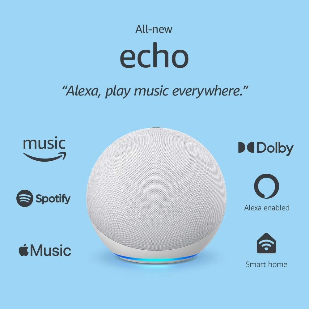 61P Aoplvyl. Ac Sl1000 Amazon &Lt;H1 Id=&Quot;Ivtitle&Quot; Title=&Quot;All-New Echo (4Th Gen) | With Premium Sound, Smart Home Hub, And Alexa | Glacier White&Quot;&Gt;All-New Echo (4Th Gen) | With Premium Sound, Smart Home Hub, And Alexa | Glacier White&Lt;/H1&Gt; &Lt;Ul Class=&Quot;A-Unordered-List A-Vertical A-Spacing-Mini&Quot;&Gt; &Lt;Li&Gt;&Lt;Span Class=&Quot;A-List-Item&Quot;&Gt;New Look, New Sound - Echo Delivers Clear Highs, Dynamic Mids, And Deep Bass For Rich, Detailed Sound That Automatically Adapts To Any Room.&Lt;/Span&Gt;&Lt;/Li&Gt; &Lt;Li&Gt;&Lt;Span Class=&Quot;A-List-Item&Quot;&Gt;Voice Control Your Entertainment - Stream Songs From Amazon Music, Apple Music, Spotify, Siriusxm, And More. Plus Listen To Radio Stations, Podcasts, And Audible Audiobooks.&Lt;/Span&Gt;&Lt;/Li&Gt; &Lt;Li&Gt;&Lt;Span Class=&Quot;A-List-Item&Quot;&Gt;Ready To Help - Ask Alexa To Play Music, Answer Questions, Play The News, Check The Weather, Set Alarms, Control Compatible Smart Home Devices, And More.&Lt;/Span&Gt;&Lt;/Li&Gt; &Lt;Li&Gt;&Lt;Span Class=&Quot;A-List-Item&Quot;&Gt;Smart Homemade Simple - With The Built-In Hub, Easily Set Up Compatible Zigbee Devices Or Ring Smart Lighting Products (Coming Soon) To Voice Control Lights, Locks, And Sensors.&Lt;/Span&Gt;&Lt;/Li&Gt; &Lt;Li&Gt;&Lt;Span Class=&Quot;A-List-Item&Quot;&Gt;Fill Your Home With Sound - With Multi-Room Music, Play Synchronized Music Across Echo Devices In Different Rooms. Or Pair Your Echo With Compatible Fire Tv Devices To Feel Scenes Come To Life With Home Theater Audio.&Lt;/Span&Gt;&Lt;/Li&Gt; &Lt;Li&Gt;&Lt;Span Class=&Quot;A-List-Item&Quot;&Gt;Connect With Others - Call Almost Anyone Hands-Free. Instantly Drop In On Other Rooms Or Announce To The Whole House That Dinner'S Ready.&Lt;/Span&Gt;&Lt;/Li&Gt; &Lt;Li&Gt;&Lt;Span Class=&Quot;A-List-Item&Quot;&Gt;Designed To Protect Your Privacy - Built With Multiple Layers Of Privacy Protections And Controls, Including A Microphone Off Button That Electronically Disconnects The Microphones.&Lt;/Span&Gt;&Lt;/Li&Gt; &Lt;/Ul&Gt; &Lt;H3&Gt;Included In The Box&Lt;/H3&Gt; Echo (4Th Gen), Glacier White Power Adapter (30W), And Quick Start Guide. Echo Home Echo Smart Home Hub 4Th Gen - Glacier White