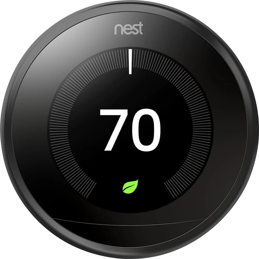 Google Nest Learning Smart Wifi Thermostat 3Rd Gen - Matt Black T3016Us