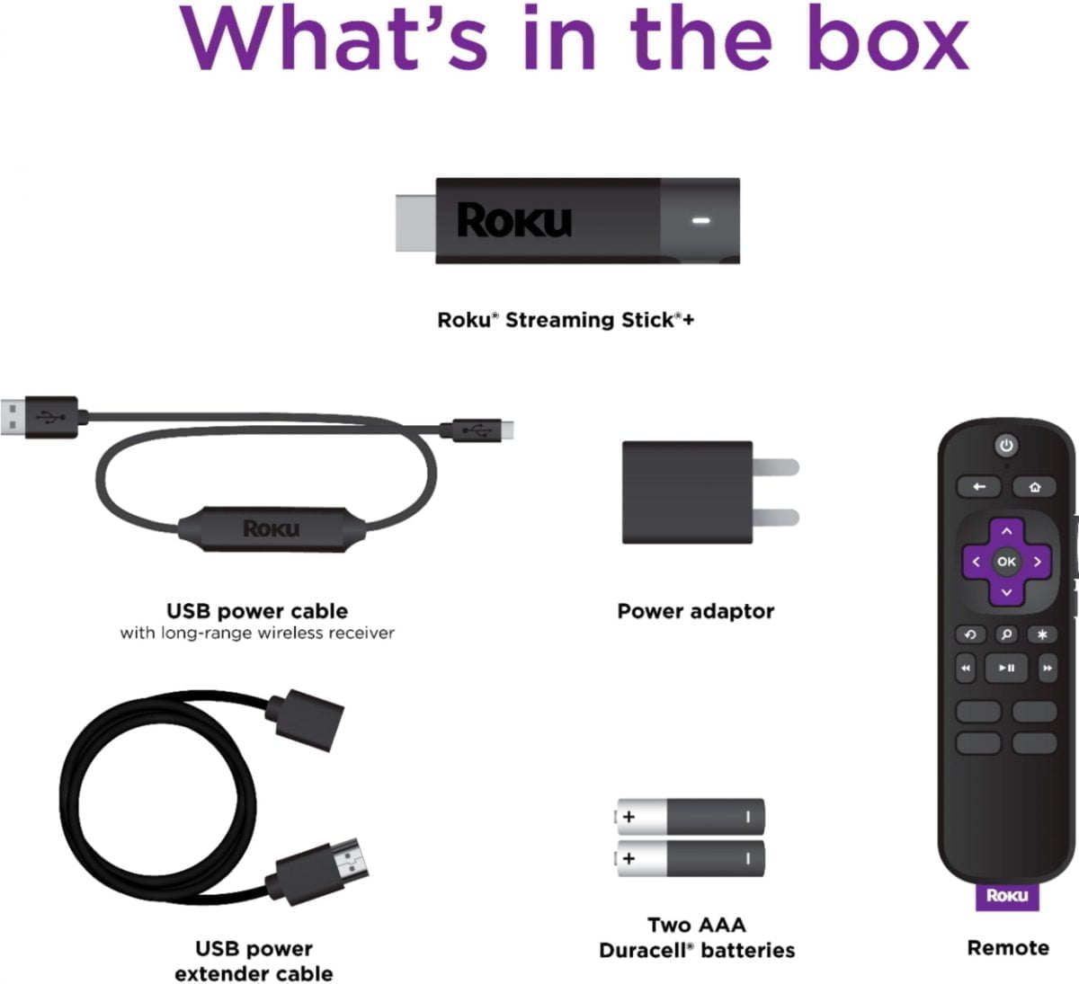 5948005Cv11D Scaled Roku &Lt;H1&Gt;Roku Streaming Stick+ 4K Streaming Media Player With Voice Remote With Tv Controls - Black&Lt;/H1&Gt; Enjoy Nonstop Entertainment With The Roku Streaming Stick+. Its Wireless Receiver Provides A Strong Signal For Smooth Streaming In Rooms Far From The Router, And It Supports 4K, Hd And Hdr Resolutions For Crisp, Colorful Pictures. Take This Compact Roku Streaming Stick+ With You On Vacation For Enjoying Shows Away From Home. Roku Streaming Stick+ 4K Streaming Media Player With Voice Remote With Tv Controls - Black