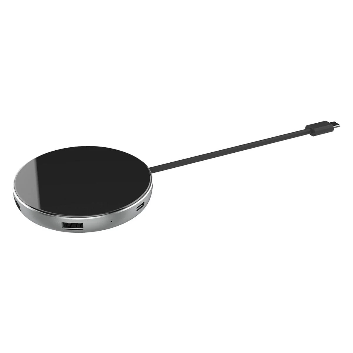 Jcp6244 Usb C Hub Wireless Charger &Amp;Lt;Div Class=&Amp;Quot;Product__Images One-Half Column Medium-Down--One-Whole&Amp;Quot;&Amp;Gt;
&Amp;Lt;H1 Class=&Amp;Quot;Product_Name Title&Amp;Quot;&Amp;Gt;محور Usb-C مع شاحن لاسلكي&Amp;Lt;/H1&Amp;Gt;
&Amp;Lt;/Div&Amp;Gt;
حافظ على شحن جهازك المحمول وتوصيل ملحقاتك باستخدام موزع Usb-C المزود بشاحن لاسلكي. يكتشف هذا الهجين عالي الأداء ويوفر سرعة الشحن اللاسلكي المثلى * لجهازك (5 واط ، 7.5 واط أو 10 واط) ويمكنه تمديد أو عكس الشاشة إلى شاشة 4K أو تلفزيون. توفر منافذ Usb 3.0 و Usb 2.0 اتصالاً عالي السرعة لجميع أجهزة Usb الطرفية مثل محركات الأقراص الثابتة والطابعات ، كما أن إدخال Usb-C Power Delivery يحافظ على تشغيل أجهزتك أثناء العمل.
&Amp;Lt;Ul&Amp;Gt; &Amp;Lt;Li&Amp;Gt;شحن لاسلكي متكيف عالي السرعة&Amp;Lt;/Li&Amp;Gt; &Amp;Lt;Li&Amp;Gt;يخرج منفذ Hdmi فيديو بدقة 4K عند 30 هرتز&Amp;Lt;/Li&Amp;Gt; &Amp;Lt;Li&Amp;Gt;منفذ Usb 3.0 عالي السرعة ومنفذين Usb 2.0&Amp;Lt;/Li&Amp;Gt; &Amp;Lt;Li&Amp;Gt;Usb-C Pd يشحن حتى 60 وات&Amp;Lt;/Li&Amp;Gt; &Amp;Lt;Li&Amp;Gt;غلاف ألومنيوم متين&Amp;Lt;/Li&Amp;Gt;
&Amp;Lt;/Ul&Amp;Gt;
&Amp;Lt;Small&Amp;Gt;* يتطلب 9 فولت / 1.5 أمبير على الأقل من الجهاز المضيف أو إدخال Pd لشحن لاسلكي عالي السرعة.&Amp;Lt;/Small&Amp;Gt; Jcpal ، شاحن ، محور Usb-C مع شاحن لاسلكي Jcpal - Jcp6224 موزع Usb-C مع شاحن لاسلكي Jcpal - Jcp6224