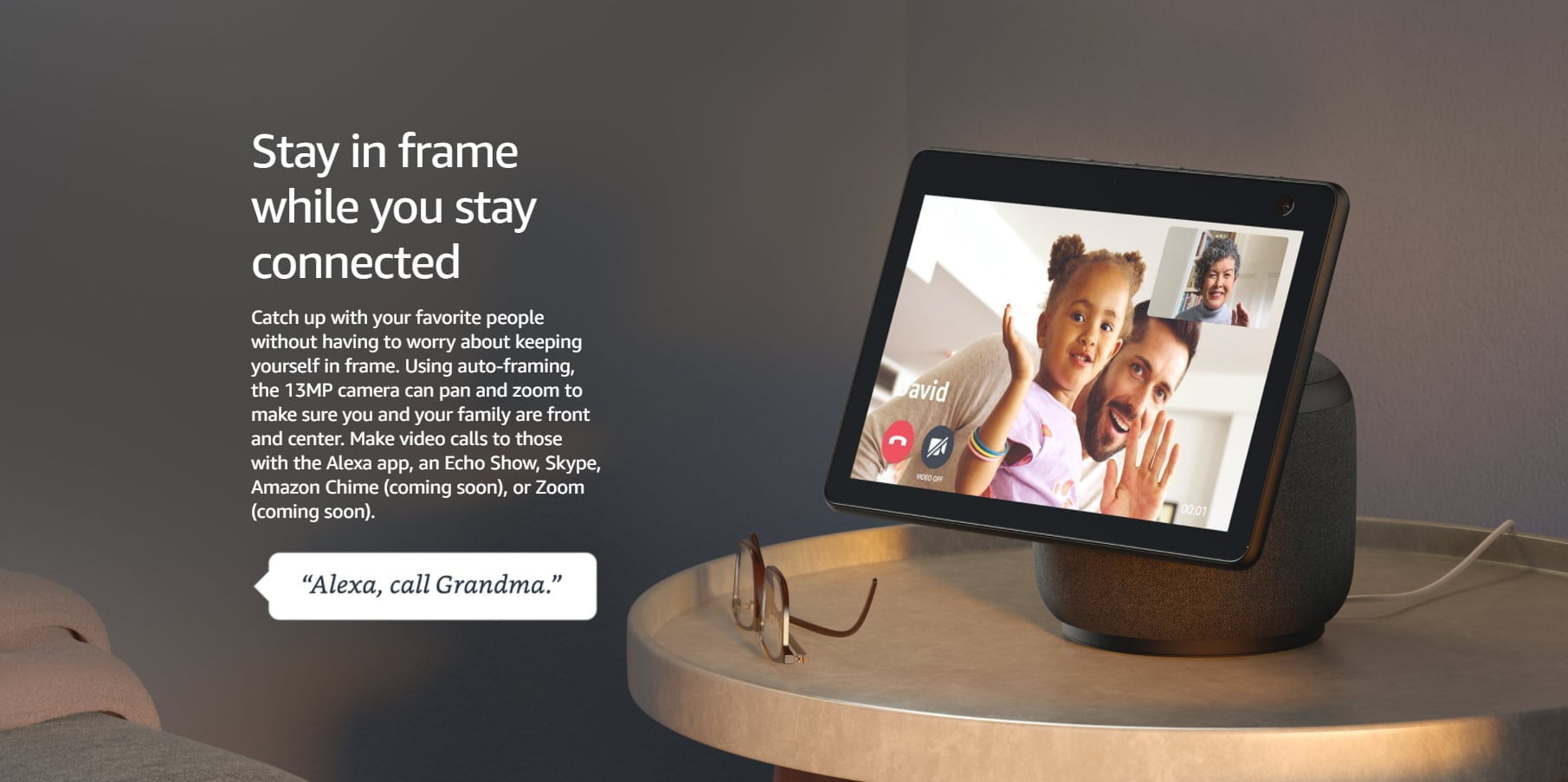 Echo Show 10 (3rd Generation) Smart display Brunsvart