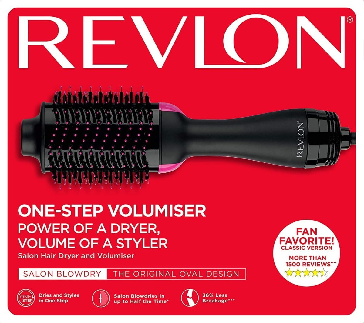 81Agocsl7L. Ac Sl1500 Revlon The Revlon One-Step Hair Dryer And Volumizer Is A Designed Hot Air Brush To Deliver Gorgeous Volume And Brilliant Shine In A Single Step. The Unique Oval Brush Design Smooth Hair While The Rounded Edges Quickly Create Volume At The Root And Beautifully Full-Bodied Curls At The Ends In A Single Pass, For Salon Blowouts At Home. &Lt;Ul&Gt; &Lt;Li&Gt;&Lt;Span Class=&Quot;A-List-Item&Quot;&Gt;A 2-In-1 Styling Tool That Gives The Power Of A Dryer And A Volume Of A Styler&Lt;/Span&Gt;&Lt;/Li&Gt; &Lt;Li&Gt;&Lt;Span Class=&Quot;A-List-Item&Quot;&Gt;Glides Through Your Hair To Detangle, Dry And Volumize In Half The Time. &Lt;/Span&Gt;&Lt;/Li&Gt; &Lt;Li&Gt;&Lt;Span Class=&Quot;A-List-Item&Quot;&Gt;The Oval Brush Creates Volume At Roots And Curled Ends&Lt;/Span&Gt;&Lt;/Li&Gt; &Lt;Li&Gt;&Lt;Span Class=&Quot;A-List-Item&Quot;&Gt;Boosted By Ionic Technology, Hair Dries Faster With Less Damage&Lt;/Span&Gt;&Lt;/Li&Gt; &Lt;Li&Gt;&Lt;Span Class=&Quot;A-List-Item&Quot;&Gt;2 Heat Settings Plus Cool Setting&Lt;/Span&Gt;&Lt;/Li&Gt; &Lt;Li&Gt;&Lt;Span Class=&Quot;A-List-Item&Quot;&Gt;Barrel Size Is 2 Inches | 1-Year Warranty | 220V - 240V&Lt;/Span&Gt;&Lt;/Li&Gt; &Lt;/Ul&Gt; Revlon Revlon Salon One-Step Hair Dryer And Volumizer Rvdr5222