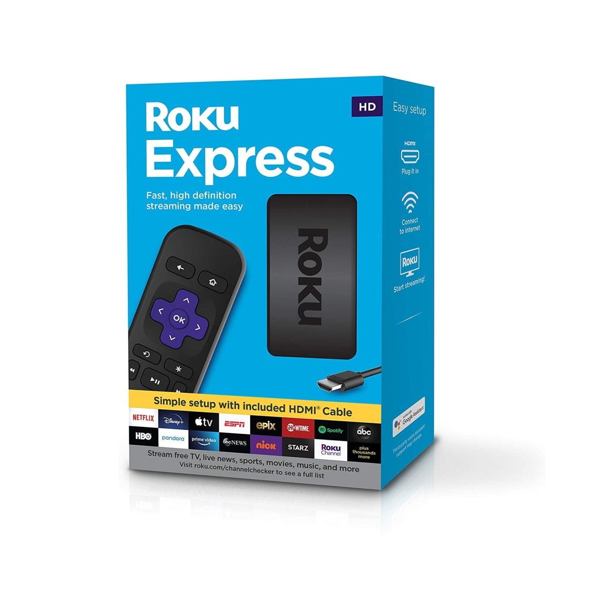 810Dqbdgwl. Ac Sl1500 Roku &Amp;Lt;H1&Amp;Gt;Roku Express | Hd Streaming Media Player With High Speed Hdmi Cable And Simple Remote&Amp;Lt;/H1&Amp;Gt; &Amp;Lt;Ul Class=&Amp;Quot;A-Unordered-List A-Vertical A-Spacing-Mini&Amp;Quot;&Amp;Gt; &Amp;Lt;Li&Amp;Gt;&Amp;Lt;Span Class=&Amp;Quot;A-List-Item&Amp;Quot;&Amp;Gt; Streaming Made Easy: Roku Express Lets You Stream Free, Live And Premium Tv Over The Internet Right To Your Tv; It’s Perfect For New Users, Secondary Tvs And Easy Gifting But Powerful Enough For Seasoned Pros &Amp;Lt;/Span&Amp;Gt;&Amp;Lt;/Li&Amp;Gt; &Amp;Lt;Li&Amp;Gt;&Amp;Lt;Span Class=&Amp;Quot;A-List-Item&Amp;Quot;&Amp;Gt; Quick And Easy Setup: Just Plug It Into Your Tv With The Included High Speed Hdmi Cable And Connect To The Internet To Get Started &Amp;Lt;/Span&Amp;Gt;&Amp;Lt;/Li&Amp;Gt; &Amp;Lt;Li&Amp;Gt;&Amp;Lt;Span Class=&Amp;Quot;A-List-Item&Amp;Quot;&Amp;Gt; Tons Of Power, Tons Of Fun: Compact And Fast, You’ll Stream Your Favorites With Ease; With Movies And Series On Apple Tv+, Prime Video, Netflix, Disney+, Hbo Max, Showtime, And Hulu With Live Tv, Enjoy The Most Talked About Entertainment &Amp;Lt;/Span&Amp;Gt;&Amp;Lt;/Li&Amp;Gt; &Amp;Lt;Li&Amp;Gt;&Amp;Lt;Span Class=&Amp;Quot;A-List-Item&Amp;Quot;&Amp;Gt; Simple Remote: Incredibly Easy To Use, This Remote Features Shortcut Buttons To Popular Streaming Channels &Amp;Lt;/Span&Amp;Gt;&Amp;Lt;/Li&Amp;Gt; &Amp;Lt;Li&Amp;Gt;&Amp;Lt;Span Class=&Amp;Quot;A-List-Item&Amp;Quot;&Amp;Gt; Endless Entertainment: Stream It All, Including Free Tv, Live News, Sports, And More; Never Miss Award-Winning Shows, The Latest Blockbuster Hits, And More; Access 500, 000+ Movies And Tv Episodes; Stream What You Love And Cut Back On Cable Tv Bills &Amp;Lt;/Span&Amp;Gt;&Amp;Lt;/Li&Amp;Gt; &Amp;Lt;Li&Amp;Gt;&Amp;Lt;Span Class=&Amp;Quot;A-List-Item&Amp;Quot;&Amp;Gt; Enjoy Free Tv Channels: Stream Live Tv, 24/7 News, Sports, Movies, Shows, And More On The Roku Channel, Plus A Huge Collection Of Free Entertainment From Top Channels On Featured Free &Amp;Lt;/Span&Amp;Gt;&Amp;Lt;/Li&Amp;Gt; &Amp;Lt;/Ul&Amp;Gt; &Amp;Lt;Div Class=&Amp;Quot;A-Row A-Expander-Container A-Expander-Inline-Container&Amp;Quot;&Amp;Gt; &Amp;Lt;Div Class=&Amp;Quot;A-Expander-Content A-Expander-Extend-Content A-Expander-Content-Expanded&Amp;Quot;&Amp;Gt; &Amp;Lt;Ul Class=&Amp;Quot;A-Unordered-List A-Vertical A-Spacing-None&Amp;Quot;&Amp;Gt; &Amp;Lt;Li&Amp;Gt;&Amp;Lt;Span Class=&Amp;Quot;A-List-Item&Amp;Quot;&Amp;Gt;The Free Roku Mobile App: Turn Your Ios Or Android Device Into The Ultimate Streaming Companion; Control Your Roku Express Media Player Or Roku Tv, Use Voice Search, Enjoy Private Listening, And More On Ios And Android&Amp;Lt;/Span&Amp;Gt;&Amp;Lt;/Li&Amp;Gt; &Amp;Lt;Li&Amp;Gt;&Amp;Lt;Span Class=&Amp;Quot;A-List-Item&Amp;Quot;&Amp;Gt;Automatic Software Updates: Get The Most Up To Date Software Including All The Latest Features And Available Channels Without Even Thinking About It&Amp;Lt;/Span&Amp;Gt;&Amp;Lt;/Li&Amp;Gt; &Amp;Lt;Li&Amp;Gt;&Amp;Lt;Span Class=&Amp;Quot;A-List-Item&Amp;Quot;&Amp;Gt;Works With Popular Voice Assistants: Enjoy Easy Voice Control With Siri, Alexa, Or Hey Google&Amp;Lt;/Span&Amp;Gt;&Amp;Lt;/Li&Amp;Gt; &Amp;Lt;/Ul&Amp;Gt; &Amp;Lt;/Div&Amp;Gt; &Amp;Lt;/Div&Amp;Gt; Roku Express Roku Express | Hd Streaming Media Player With High Speed Hdmi Cable And Simple Remote