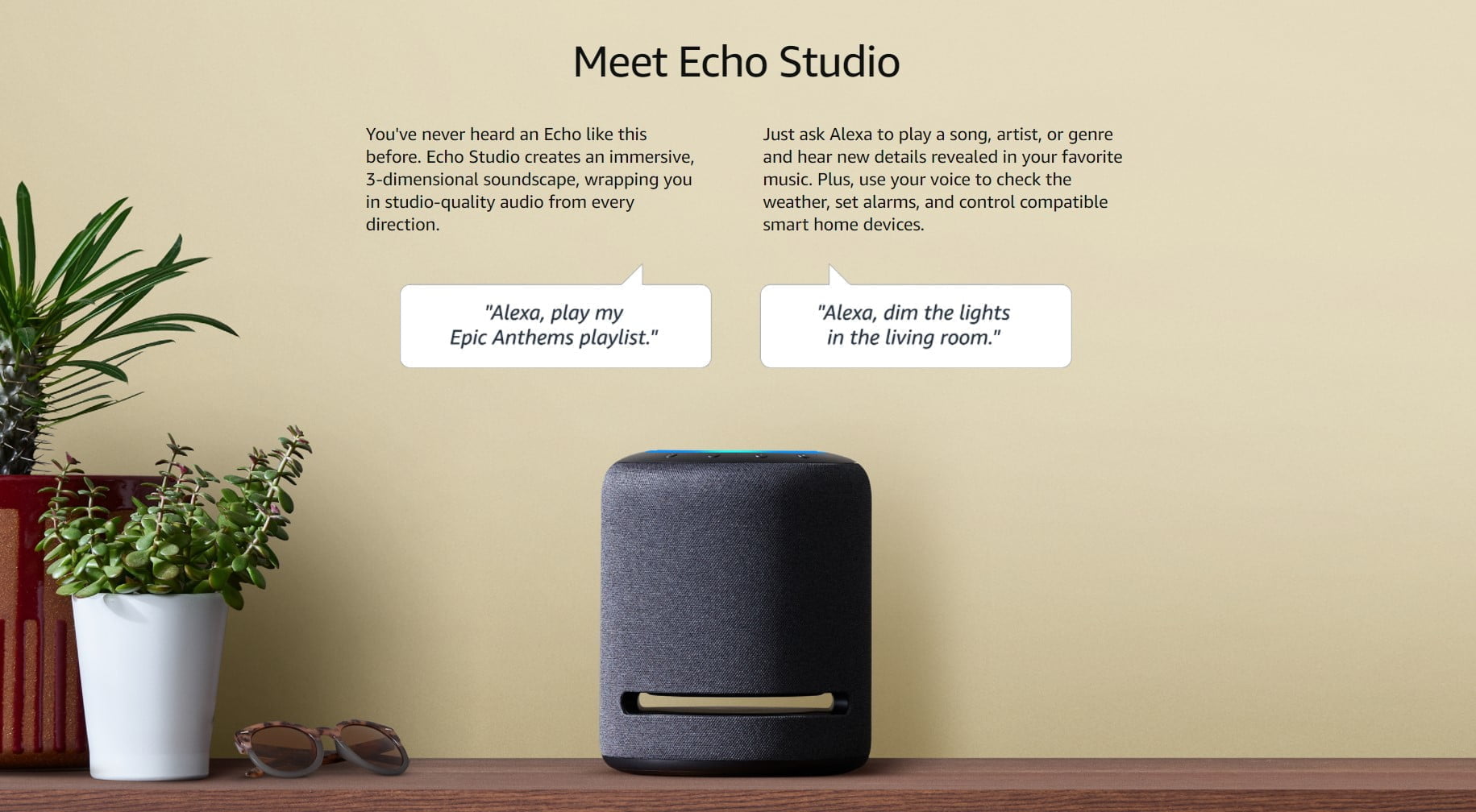 Echo Studio - High-fidelity smart speaker with 3D audio and Alexa