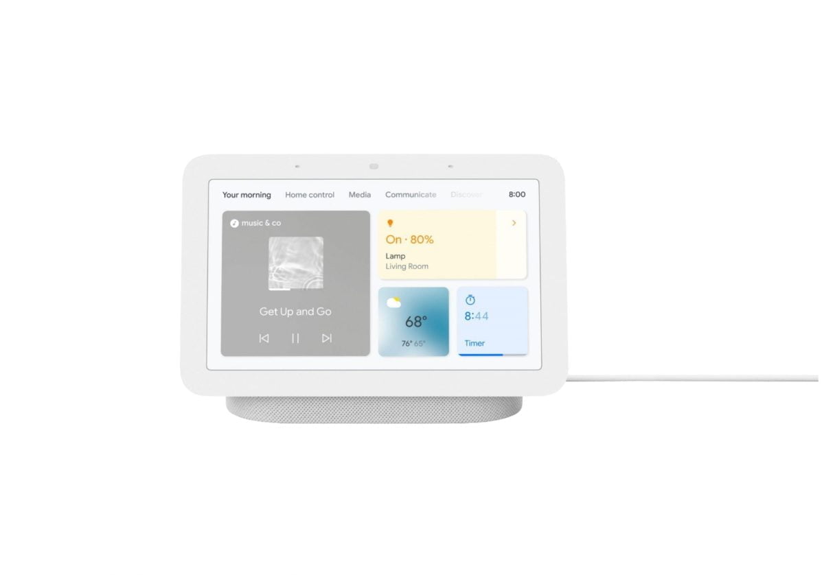 6450820Cv31D Scaled جوجل &Lt;H1&Gt;Nest Hub (الجيل الثاني) شاشة ذكية مقاس 7 بوصات مزودة بمساعد Google - Chalk (إصدار 2021)&Lt;/H1&Gt;
تعرف على Nest Hub من الجيل الثاني من Google ، مركز منزلك المفيد. ابق مستمتعًا في المطبخ مع العروض ومقاطع الفيديو والموسيقى. في غرفة المعيشة ، تحكم في الأضواء المتوافقة وأجهزة التلفزيون والأجهزة الذكية الأخرى بنقرة أو بصوتك. وفي غرفة النوم ، يمكن أن يساعدك Nest Hub على الاستيقاظ بسهولة باستخدام منبه شروق الشمس. غوغل نيست هب الجيل الثاني Nest Hub (الجيل الثاني) شاشة ذكية مقاس 7 بوصات مزودة بمساعد Google - Chalk (إصدار 2021)