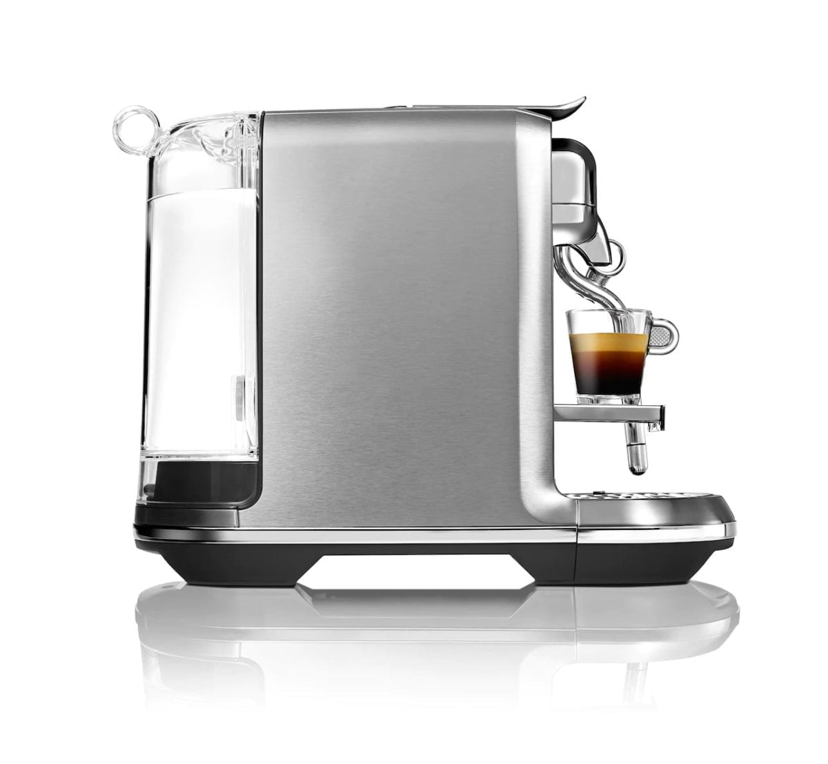M 0428 Pdp Background Side Nespresso Https://Www.youtube.com/Watch?V=0Qmamxmrnhu The Nespresso Creatista Plus Gives You The Ability To Easily Create Personalized Café-Style Quality Coffee At Home. With A Stylish Sleek Design And Stainless Steel Finish, The Creatista Plus Has A 3 Second Heat Up Time, 8 Texture Levels And 11 Milk Temperature Settings. Each Machine Includes A Stainless Steel Milk Jug. Available Settings: 3 Coffee Volume Settings (From 25 To 150 Ml), 8 Milk Texture/Froth Settings (From 2 To 30 Mm) And 9 Milk Temperature Settings (From 55 To 75C). Comes With A 480Ml Stainless Steel Milk Jug, Pop Out Cup Support, Removable Drip Grid And Removable Drip Tray. &Lt;Ul&Gt; &Lt;Li&Gt;Coffee Options Include: Espresso, Cappuccino, Latte, Ristretto, Lungo, And Latte Macchiato.&Lt;/Li&Gt; &Lt;Li&Gt;Compatible With Nespresso Original Capsules.&Lt;/Li&Gt; &Lt;Li&Gt;Recyclable Pods.&Lt;/Li&Gt; &Lt;Li&Gt;Strength Selector - To Tailor The Strength Of The Coffee To Your Taste.&Lt;/Li&Gt; &Lt;Li&Gt;Milk Frother Included.&Lt;/Li&Gt; &Lt;Li&Gt;Incorporated Crema Device.&Lt;/Li&Gt; &Lt;Li&Gt;19 Bar Pump Pressure.&Lt;/Li&Gt; &Lt;Li&Gt;Water Capacity 1.5 Litres.&Lt;/Li&Gt; &Lt;Li&Gt;Water Level Gauge.&Lt;/Li&Gt; &Lt;Li&Gt;Transparent Removable Water Tank.&Lt;/Li&Gt; &Lt;Li&Gt;Adjustable Cup Stand For Any Size Mug.&Lt;/Li&Gt; &Lt;Li&Gt;Removable Drip Tray.&Lt;/Li&Gt; &Lt;Li&Gt;Magnetic Pod Holder.&Lt;/Li&Gt; &Lt;Li&Gt;Auto Shut-Off After 20 Minutes.&Lt;/Li&Gt; &Lt;Li&Gt;Descale Warning Feature.&Lt;/Li&Gt; &Lt;Li&Gt;Dishwasher Safe Parts For Effortless Cleaning.&Lt;/Li&Gt; &Lt;/Ul&Gt; With 14 Capsules &Lt;H4&Gt;Warranty : 1 Year (Shipping Not Included)&Lt;/H4&Gt; Nespresso Nespresso Creatista Plus Pod Coffee Machine By Sage - Steel (With 14 Capsules)