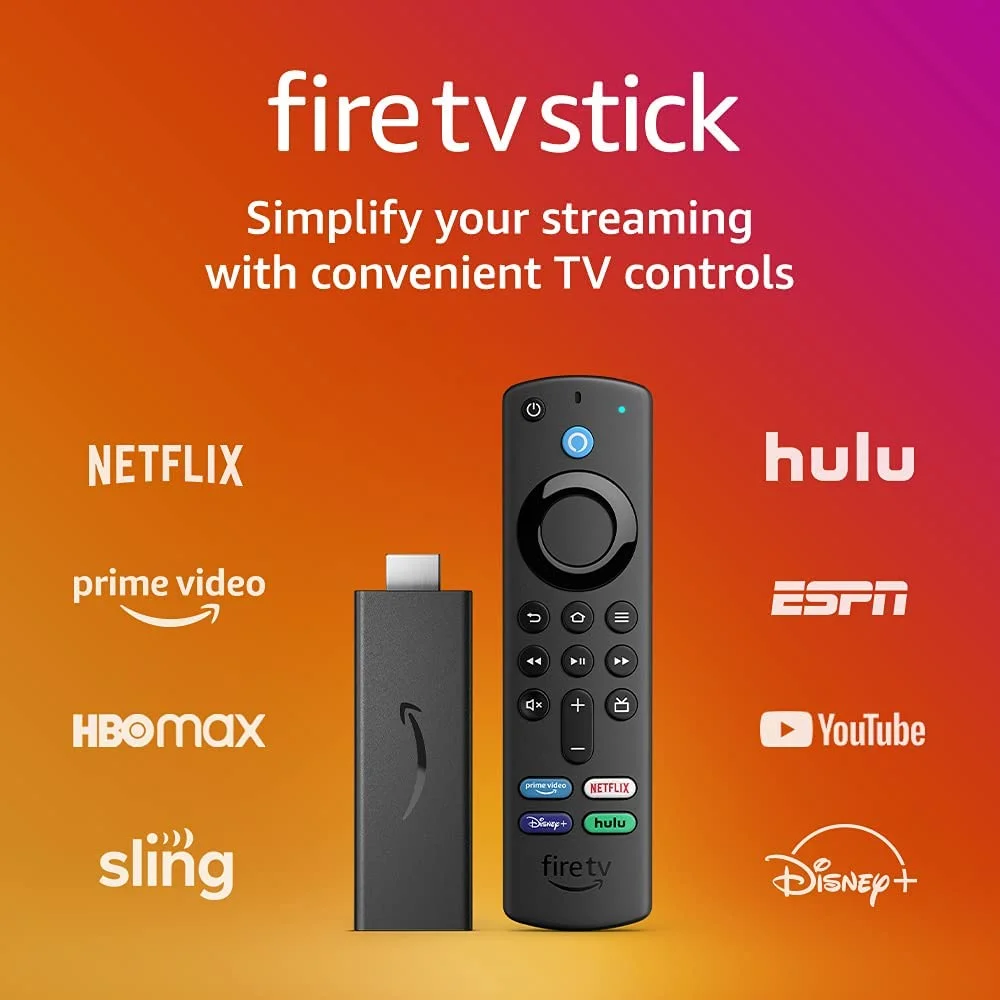 Amazon &Lt;H1&Gt;Fire Tv Stick (3Rd Gen) With Alexa Voice Remote 3Rd Gen (Includes Tv Controls) | Hd Streaming Device | 2021 Release&Lt;/H1&Gt; &Lt;Ul&Gt; &Lt;Li&Gt;&Lt;Span Class=&Quot;A-List-Item&Quot;&Gt; Latest Generation Of Our Best-Selling Fire Tv Device - 50% More Powerful Than The 2Nd Generation For Fast Streaming In Full Hd. Includes Alexa Voice Remote With Power And Volume Buttons.&Lt;/Span&Gt;&Lt;/Li&Gt; &Lt;Li&Gt;500,000+ Movies And Tv Episodes - With Thousands Included In Your Prime Membership.&Lt;/Li&Gt; &Lt;Li&Gt;Tens Of Thousands Of Channels, Alexa Skills, And Apps - Including Netflix, Youtube, Prime Video, Disney+, Apple Tv, And Hbo Max. Subscription Fees May Apply.&Lt;/Li&Gt; &Lt;Li&Gt;Live Tv - Watch Your Favorite Live Tv, News, And Sports With Subscriptions To Sling Tv, Youtube Tv, And Others. Use The Guide Button To See What'S Available And When.&Lt;/Li&Gt; &Lt;Li&Gt;Free Tv - Access Over 20,000 Free Movies And Tv Shows From Apps Like Imdb Tv, Tubi, Pluto Tv, And More.&Lt;/Li&Gt; &Lt;Li&Gt;Listen To Music - Stream On Amazon Music, Spotify, Pandora, And Others. Subscription Fees May Apply.&Lt;/Li&Gt; &Lt;Li&Gt;Less Clutter, More Control - Alexa Voice Remote Lets You Use Your Voice To Search And Launch Shows Across Apps. All-New Preset Buttons Get You To Favorite Apps Quickly. Plus, Control Power And Volume On Your Tv And Soundbar With A Single Remote.&Lt;/Li&Gt; &Lt;/Ul&Gt; &Lt;H2&Gt;Included In The Box&Lt;/H2&Gt; Fire Tv Stick (3Rd Gen), &Lt;A Href=&Quot;Https://Www.amazon.com/Dp/B08D6Wjyd9&Quot;&Gt;Alexa Voice Remote (3Rd Gen)&Lt;/A&Gt;, Usb Cable And Power Adapter, Hdmi Extender, 2 Aaa Batteries, &Lt;A Href=&Quot;Https://Customerdocumentation.s3-Us-West-2.Amazonaws.com/Amazon+Fire+Tv+User+Guides/Fire+Tv+Stick+Device+Documentation/22-002693-01_Firetvstick_Gen3_Online_Qsg_Us.pdf&Quot;&Gt;Quick Start Guide&Lt;/A&Gt; &Lt;Div Class=&Quot;A-Row A-Expander-Container A-Expander-Inline-Container&Quot;&Gt; &Lt;Div Class=&Quot;A-Expander-Content A-Expander-Extend-Content A-Expander-Content-Expanded&Quot;&Gt;&Lt;/Div&Gt; &Lt;/Div&Gt; Amazon Fire Tv Stick Amazon Fire Tv Stick (3Rd Gen) With Alexa Voice Remote 3Rd Gen (Includes Tv Controls) | Hd Streaming Device