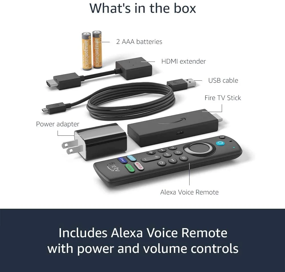61Hxcadlygl. Ac Sl1000 Amazon &Lt;H1&Gt;Fire Tv Stick (3Rd Gen) With Alexa Voice Remote 3Rd Gen (Includes Tv Controls) | Hd Streaming Device | 2021 Release&Lt;/H1&Gt; &Lt;Ul&Gt; &Lt;Li&Gt;&Lt;Span Class=&Quot;A-List-Item&Quot;&Gt; Latest Generation Of Our Best-Selling Fire Tv Device - 50% More Powerful Than The 2Nd Generation For Fast Streaming In Full Hd. Includes Alexa Voice Remote With Power And Volume Buttons.&Lt;/Span&Gt;&Lt;/Li&Gt; &Lt;Li&Gt;500,000+ Movies And Tv Episodes - With Thousands Included In Your Prime Membership.&Lt;/Li&Gt; &Lt;Li&Gt;Tens Of Thousands Of Channels, Alexa Skills, And Apps - Including Netflix, Youtube, Prime Video, Disney+, Apple Tv, And Hbo Max. Subscription Fees May Apply.&Lt;/Li&Gt; &Lt;Li&Gt;Live Tv - Watch Your Favorite Live Tv, News, And Sports With Subscriptions To Sling Tv, Youtube Tv, And Others. Use The Guide Button To See What'S Available And When.&Lt;/Li&Gt; &Lt;Li&Gt;Free Tv - Access Over 20,000 Free Movies And Tv Shows From Apps Like Imdb Tv, Tubi, Pluto Tv, And More.&Lt;/Li&Gt; &Lt;Li&Gt;Listen To Music - Stream On Amazon Music, Spotify, Pandora, And Others. Subscription Fees May Apply.&Lt;/Li&Gt; &Lt;Li&Gt;Less Clutter, More Control - Alexa Voice Remote Lets You Use Your Voice To Search And Launch Shows Across Apps. All-New Preset Buttons Get You To Favorite Apps Quickly. Plus, Control Power And Volume On Your Tv And Soundbar With A Single Remote.&Lt;/Li&Gt; &Lt;/Ul&Gt; &Lt;H2&Gt;Included In The Box&Lt;/H2&Gt; Fire Tv Stick (3Rd Gen), &Lt;A Href=&Quot;Https://Www.amazon.com/Dp/B08D6Wjyd9&Quot;&Gt;Alexa Voice Remote (3Rd Gen)&Lt;/A&Gt;, Usb Cable And Power Adapter, Hdmi Extender, 2 Aaa Batteries, &Lt;A Href=&Quot;Https://Customerdocumentation.s3-Us-West-2.Amazonaws.com/Amazon+Fire+Tv+User+Guides/Fire+Tv+Stick+Device+Documentation/22-002693-01_Firetvstick_Gen3_Online_Qsg_Us.pdf&Quot;&Gt;Quick Start Guide&Lt;/A&Gt; &Lt;Div Class=&Quot;A-Row A-Expander-Container A-Expander-Inline-Container&Quot;&Gt; &Lt;Div Class=&Quot;A-Expander-Content A-Expander-Extend-Content A-Expander-Content-Expanded&Quot;&Gt;&Lt;/Div&Gt; &Lt;/Div&Gt; Amazon Fire Tv Stick Amazon Fire Tv Stick (3Rd Gen) With Alexa Voice Remote 3Rd Gen (Includes Tv Controls) | Hd Streaming Device