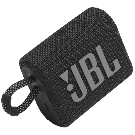 Jbl Go 3 Detail 1 Black 0020 Jbl &Lt;H1&Gt;Jbl Go 3 Portable Waterproof Speaker - Black&Lt;/H1&Gt; Https://Www.youtube.com/Watch?V=Jjcejstflkq Jbl Go 3 Features Bold Styling And Rich Jbl Pro Sound. With Its New Eye-Catching Edgy Design, Colorful Fabrics And Expressive Details This A Must-Have Accessory For Your Next Outing. Your Tunes Will Lift You Up With Jbl Pro Sound, It’s Ip67 Waterproof And Dustproof So You Can Keep Listening Rain Or Shine, And With Its Integrated Loop, You Can Carry It Anywhere. Go 3 Comes In Completely New Shades And Color Combinations Inspired By Current Street Fashion. Jbl Go 3 Looks As Vivid As It Sounds. Jbl Speaker Jbl Go 3 Portable Waterproof Speaker - Black