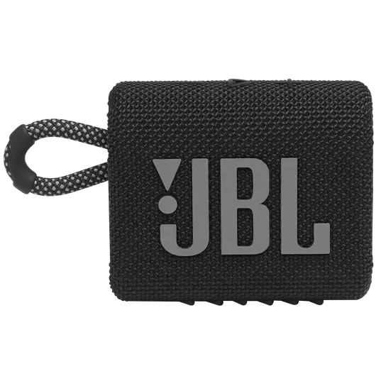 Jbl Go 3 Front Black 0091 Jbl &Lt;H1&Gt;Jbl Go 3 Portable Waterproof Speaker - Black&Lt;/H1&Gt; Https://Www.youtube.com/Watch?V=Jjcejstflkq Jbl Go 3 Features Bold Styling And Rich Jbl Pro Sound. With Its New Eye-Catching Edgy Design, Colorful Fabrics And Expressive Details This A Must-Have Accessory For Your Next Outing. Your Tunes Will Lift You Up With Jbl Pro Sound, It’s Ip67 Waterproof And Dustproof So You Can Keep Listening Rain Or Shine, And With Its Integrated Loop, You Can Carry It Anywhere. Go 3 Comes In Completely New Shades And Color Combinations Inspired By Current Street Fashion. Jbl Go 3 Looks As Vivid As It Sounds. Jbl Speaker Jbl Go 3 Portable Waterproof Speaker - Black