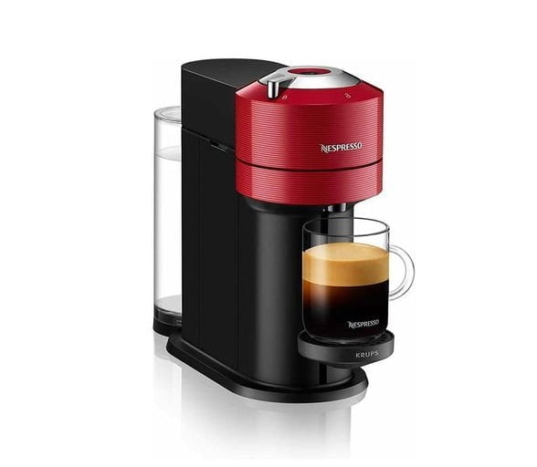 N48646709A 1 1 Nespresso &Amp;Lt;H1&Amp;Gt;Vertuo Next Capsule Coffee And Espresso Machine Centrifusion Technology With Wifi And Bluetooth 1500W Bnv520Red1Buc1Xn9105 Red&Amp;Lt;/H1&Amp;Gt; Https://Www.youtube.com/Watch?V=1Ohkhnpzbj4 Nespresso Vertuo Next Coffee Maker Comes With An All-New Design And Colors For The Ultimate Brewing Experience. In Addition To Its Original Espressos, Nespresso Vertuo Next Produces An Extraordinary Cup Of Coffee With A Smooth Layer Of Crema, The Signature Of A Truly Great Cup Of Coffee. The Vertuo Coffee And Espresso Coffee Machine Conveniently Makes 5, 8, 14, 18 Oz Coffee As Well As Single And Double Espresso Shots. Nespresso Brings Together The Know-How Of All Its Coffee Experts, Who Have Carefully Chosen The Origin And Roasting Of Each Coffee Blend And Created A Brewing System Using Centrifusion Technology, A Patented Extraction Technology Developed By Nespresso. Just Insert A Vertuo Capsule And Close The Lever, When Activated, The Capsule Spins, Blending Ground Coffee With Water And Extracting Every Drop Of Flavor. Its Precision Brewing System Recognizes Each Capsule And Automatically Adjusts Its Brewing Parameters To Consistently Deliver The Best In Cup Result. Each Machine Includes A Complimentary Welcome Set Of 12 Nespresso Vertuo Capsules With Unique Aroma Profiles. Nespresso Vertuo Next Vertuo Next Capsule Coffee And Espresso Machine Centrifusion Technology With Wifi And Bluetooth 1500 W Bnv520Red1Buc1Xn9105 - Red