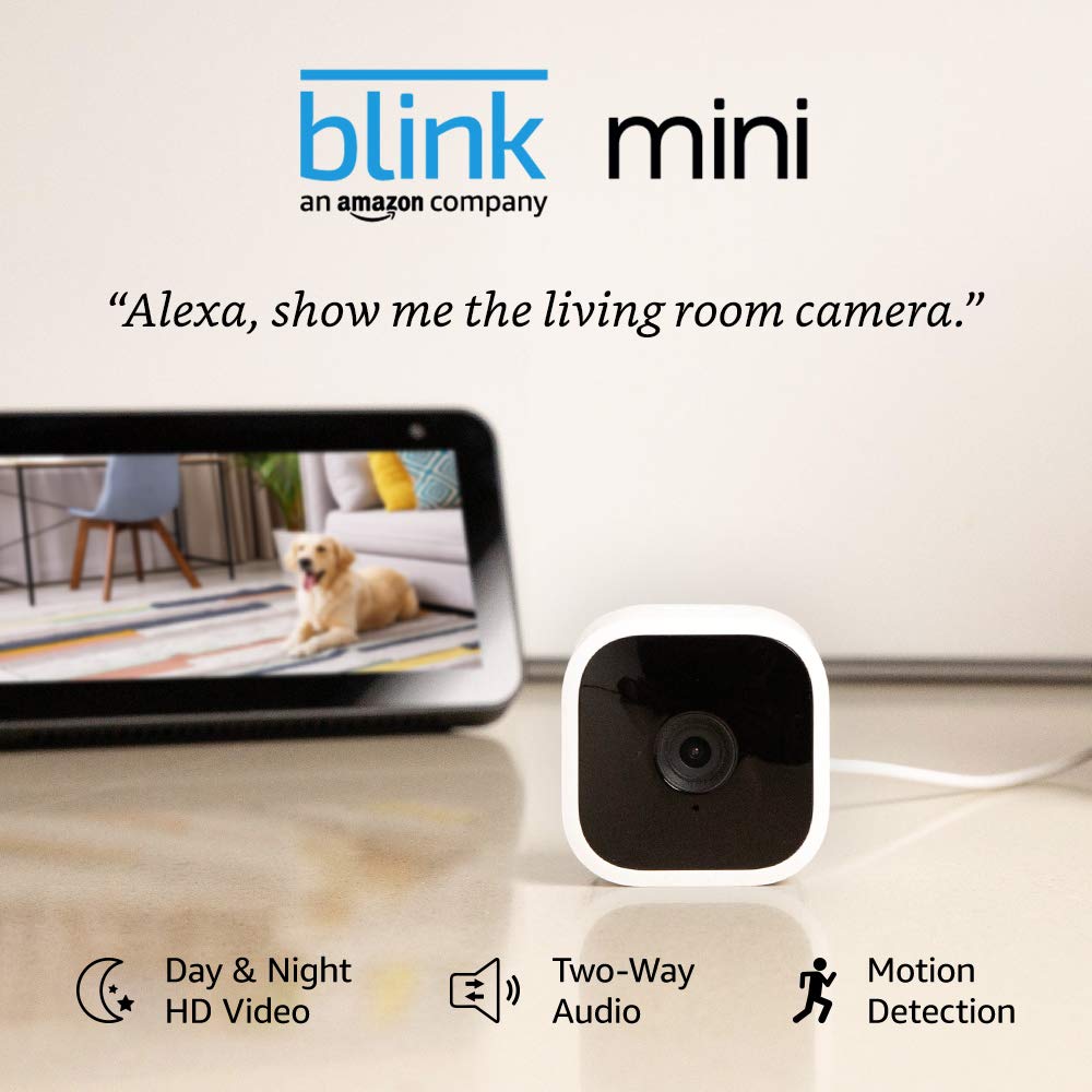 61Lrv6Id5Gl. Sl1000 Blink &Lt;H1&Gt;Blink Mini – Compact Indoor Plug-In Smart Security Camera, 1080 Hd Video, Night Vision, Motion Detection, Two-Way Audio, Works With Alexa – 2 Cameras&Lt;/H1&Gt; &Lt;Ul Class=&Quot;A-Unordered-List A-Vertical A-Spacing-Mini&Quot;&Gt; &Lt;Li&Gt;&Lt;Span Class=&Quot;A-List-Item&Quot;&Gt;1080P Hd Indoor, Plug-In Security Camera With Motion Detection And Two Way Audio That Lets You Monitor The Inside Of Your Home Day And Night. &Lt;/Span&Gt;&Lt;/Li&Gt; &Lt;Li&Gt;&Lt;Span Class=&Quot;A-List-Item&Quot;&Gt; Get Alerts On Your Smartphone Whenever Motion Is Detected Or Customize Motion Detection Zones So You Can See What Matters Most. &Lt;/Span&Gt;&Lt;/Li&Gt; &Lt;Li&Gt;&Lt;Span Class=&Quot;A-List-Item&Quot;&Gt; Store Events Conveniently And Securely In The Cloud With A 30-Day Free Trial Of The Blink Subscription Plan Or Locally With The Sync Module 2 And A Usb Flash Drive (Usb Sold Separately). &Lt;/Span&Gt;&Lt;/Li&Gt; &Lt;Li&Gt;&Lt;Span Class=&Quot;A-List-Item&Quot;&Gt; See, Hear, And Speak To People And Pets In Your Home On Your Smartphone With Blink Mini’s Live View And Two-Way Audio Features (Live View Is Not Continuous). &Lt;/Span&Gt;&Lt;/Li&Gt; &Lt;Li&Gt;&Lt;Span Class=&Quot;A-List-Item&Quot;&Gt; Sets Up In Minutes – Just Plug In The Camera, Connect It To Wifi, And Add It To Your Blink App. &Lt;/Span&Gt;&Lt;/Li&Gt; &Lt;Li&Gt;&Lt;Span Class=&Quot;A-List-Item&Quot;&Gt; For Additional Ease Of Use, Pair Blink Mini With A Supported Alexa-Enabled Device To Engage Live View, And Arm And Disarm Your Camera, And More Using Just Your Voice. &Lt;/Span&Gt;&Lt;/Li&Gt; &Lt;/Ul&Gt; Security Camera Blink Mini – Compact Indoor Plug-In Smart Security Camera, 1080 Hd Video, Night Vision, Motion Detection, Two-Way Audio, Works With Alexa – 2 Cameras
