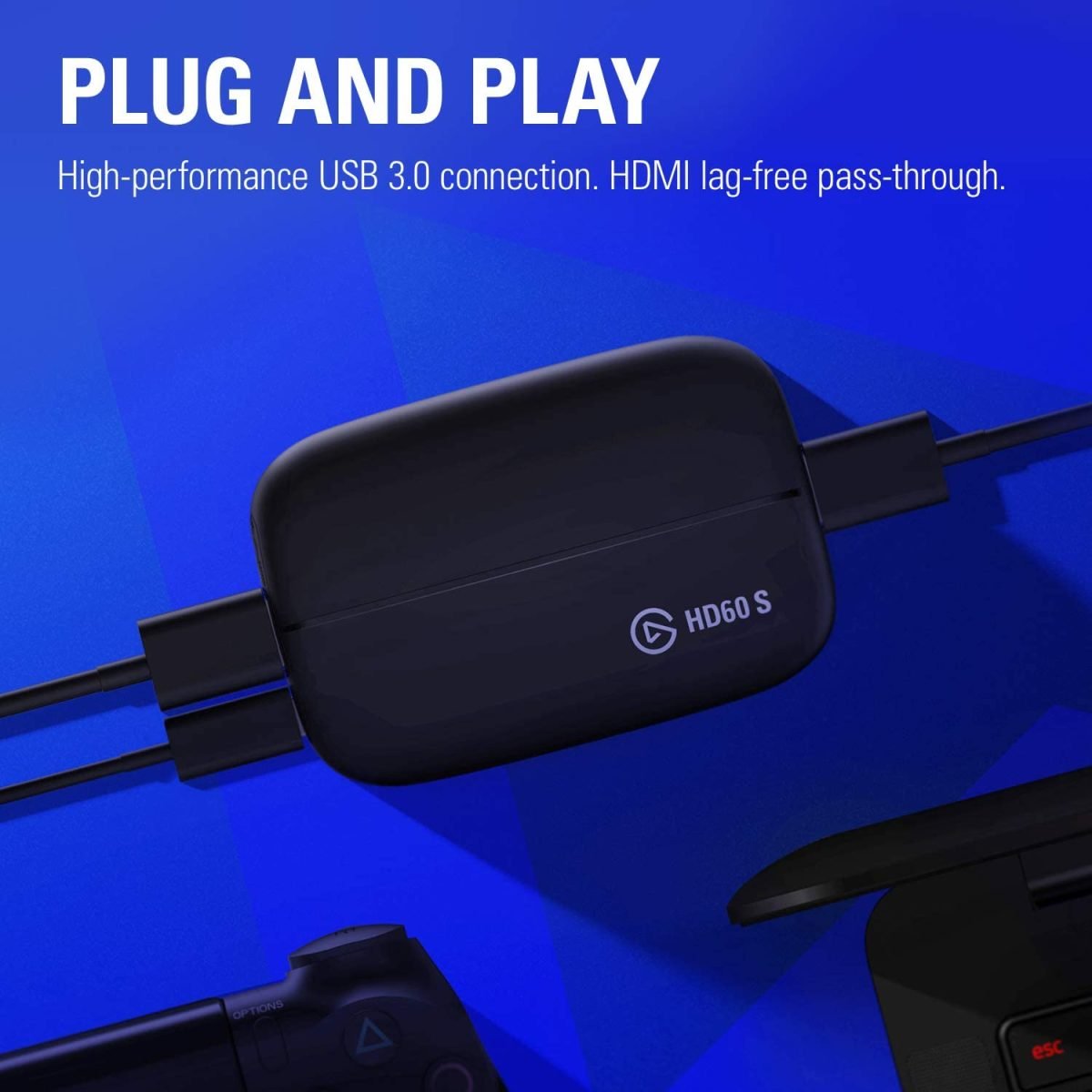 61Iwsuuol. Ac Sl1500 &Lt;H1&Gt;Elgato Game Capture Hd60S - Black&Lt;/H1&Gt; &Lt;Ul&Gt; &Lt;Li&Gt;&Lt;Span Class=&Quot;A-List-Item&Quot;&Gt; Elgato Game Capture Hd60 S, Stream And Record In 1080P60, For Playstation 4, Xbox One, Xbox 360 &Amp; Wii U &Lt;/Span&Gt;&Lt;/Li&Gt; &Lt;Li&Gt;&Lt;Span Class=&Quot;A-List-Item&Quot;&Gt; Stream And Record Your Finest Gaming Moment. Stunning 1080P Quality With 60 Fps. Supported Resolutions - 1080P60, 1080P30, 1080I, 720P60, 720P30, 576P, 576I And 480P &Lt;/Span&Gt;&Lt;/Li&Gt; &Lt;Li&Gt;&Lt;Span Class=&Quot;A-List-Item&Quot;&Gt; State-Of-The-Art Usb 3.0 Type C Connection. Built-In Live Streaming To Twitch, Youtube &Amp; More. Instant Gameview: Stream With Superior Low Latency Technology &Lt;/Span&Gt;&Lt;/Li&Gt; &Lt;Li&Gt;&Lt;Span Class=&Quot;A-List-Item&Quot;&Gt; The Built-In Live Streaming Feature Gets You Up And Running On Twitch Or Youtube In A Snap. With Stream Command, Customize Your Stream Layout Without Limits. Add Your Webcam, Overlays, Alerts And More And Change Your Stream Layout On-The-Fly With Scenes. Add Your Voice With The Built-In Live Commentary Feature &Lt;/Span&Gt;&Lt;/Li&Gt; &Lt;Li&Gt;&Lt;Span Class=&Quot;A-List-Item&Quot;&Gt; Supported Os - Windows 10 (64-Bit). Macos Sierra 10.12 Or Later &Lt;/Span&Gt;&Lt;/Li&Gt; &Lt;/Ul&Gt; Game Capture Elgato Game Capture Hd60S - Black