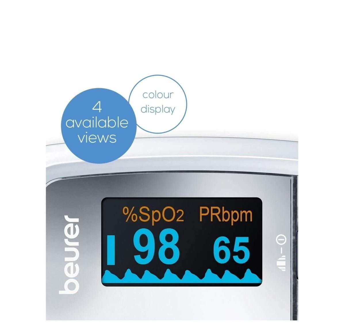 61Wujky42Bl. Ac Sl1100 &Lt;H1&Gt;Beurer Po 30 Pulse Oximeter - Silver&Lt;/H1&Gt; &Lt;Ul Class=&Quot;A-Unordered-List A-Vertical A-Spacing-Mini&Quot;&Gt; &Lt;Li&Gt;&Lt;Span Class=&Quot;A-List-Item&Quot;&Gt; Measurement Of Arterial Oxygen Saturation (Spo2) And Heart Rate (Pulse) &Lt;/Span&Gt;&Lt;/Li&Gt; &Lt;Li&Gt;&Lt;Span Class=&Quot;A-List-Item&Quot;&Gt; Particularly Suitable For Persons With: Heart Failure, Chronic Obstructive Pulmonary Diseases, Bronchial Asthma &Lt;/Span&Gt;&Lt;/Li&Gt; &Lt;Li&Gt;&Lt;Span Class=&Quot;A-List-Item&Quot;&Gt; Also Suitable For Sports At High Altitudes &Lt;/Span&Gt;&Lt;/Li&Gt; &Lt;Li&Gt;&Lt;Span Class=&Quot;A-List-Item&Quot;&Gt; Colour Display With 4 Available Views &Lt;/Span&Gt;&Lt;/Li&Gt; &Lt;Li&Gt;&Lt;Span Class=&Quot;A-List-Item&Quot;&Gt; Small And Light For Use At Home And On The Move &Lt;/Span&Gt;&Lt;/Li&Gt; &Lt;/Ul&Gt; Oximeter Beurer Po 30 Pulse Oximeter - Silver