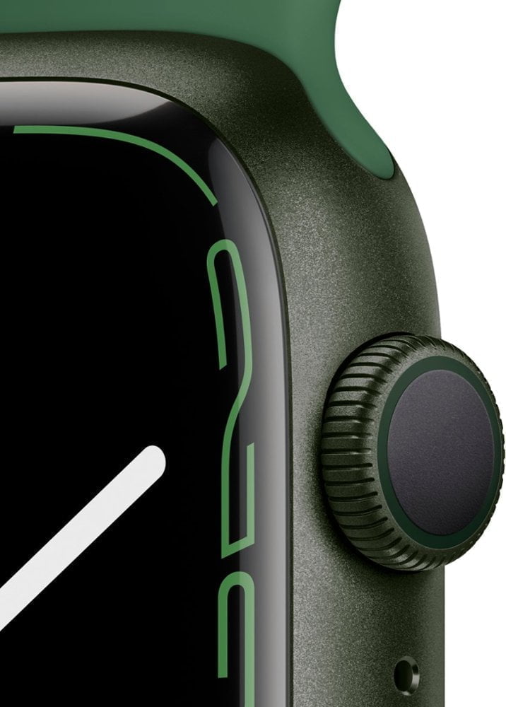Apple &Lt;H1&Gt;Apple Watch Series 7 (Gps) 45Mm Green Aluminum Case With Clover Sport Band - Green&Lt;/H1&Gt; &Lt;H2&Gt;Model : Mkn73&Lt;/H2&Gt; &Lt;Div Class=&Quot;Long-Description-Container Body-Copy &Quot;&Gt; &Lt;Div Class=&Quot;Html-Fragment&Quot;&Gt; &Lt;Div&Gt; &Lt;Div&Gt;The Largest, Most Advanced Always-On Retina Display Yet Makes Everything You Do With Your Apple Watch Series 7 Bigger And Better. Series 7 Is The Most Durable Apple Watch Ever Built, With An Even More Crack-Resistant Front Crystal. Advanced Features Let You Measure Your Blood Oxygen Level,¹ Take An Ecg Anytime, And Access Mindfulness And Sleep Tracking Apps. You Can Also Track Dozens Of Workouts, Including New Tai Chi And Pilates.&Lt;/Div&Gt; &Lt;/Div&Gt; &Lt;/Div&Gt; &Lt;/Div&Gt; Apple Watch Series 7 Apple Watch Series 7 (Gps) 45Mm - Green