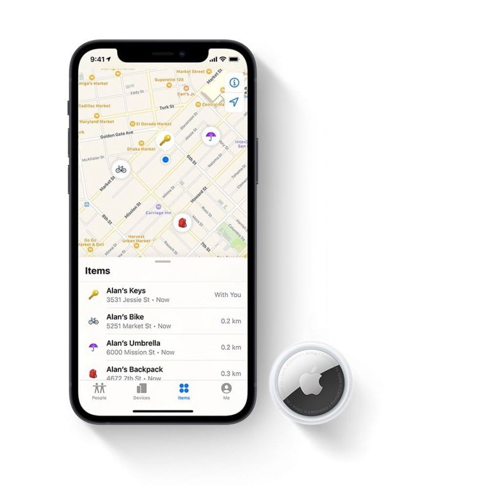 Adlkvl 1 Apple &Lt;H1&Gt;Apple Airtag (4-Pack)&Lt;/H1&Gt; Airtag Is A Supereasy Way To Keep Track Of Your Stuff. Attach One To Your Keys, Slip Another In Your Backpack. And Just Like That, They’re On Your Radar In The Find My App, Where You Can Also Track Down Your Apple Devices And Keep Up With Friends And Family. Https://Youtu.be/Ckqvg0Rj35I Apple Airtag Apple Airtag 4 Pack