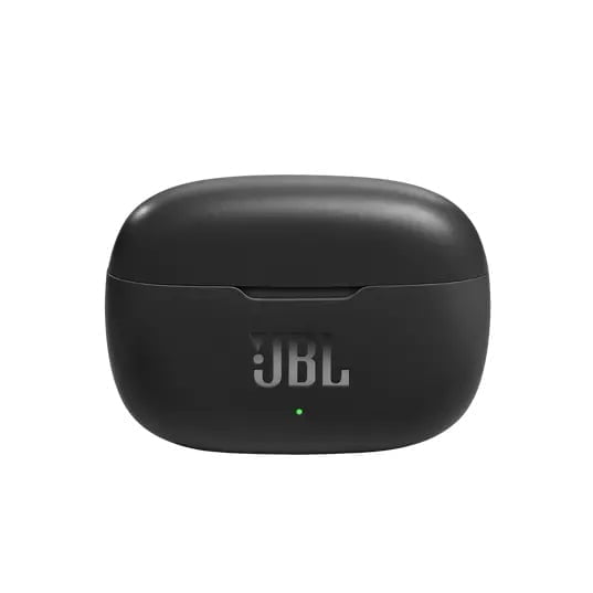4.Jbl Vibe Wave 200Tws Product Image Case Front Black Jbl &Lt;H1&Gt;Jbl Wave 200Tws True Wireless Earbuds-Black&Lt;/H1&Gt; Https://Www.youtube.com/Watch?V=Kcer3Oqq1Hm Amp Up Your Routine With The Sound You Love! Get Powerful, Jbl Deep Bass Sound And All The Freedom Of True Wireless For Up To 20 Hours With The Jbl Wave 200Tws. Take Your World With You. Just A Touch Of The Earbud Manages Your Calls And Music And Puts You In Touch With Your Voice Assistant. And With Dual Connect You Can Use Either Earbud And Save Battery Life. Ultra-Light And Comfortable, Thanks To Their Ergonomic Shape, The Jbl Wave 200Tws Are Fun, Ready-To-Use. Jbl Wave Jbl Wave 200Tws True Wireless Earbuds-Black
