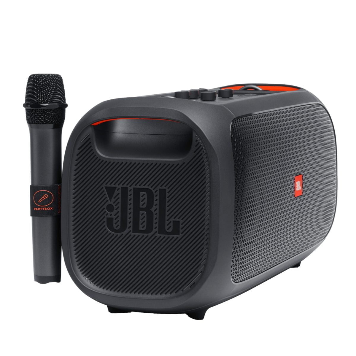 6426699Cv28D Scaled Jbl &Lt;H1 Class=&Quot;Heading-5 V-Fw-Regular&Quot;&Gt;Jbl - Partybox On-The-Go Portable Party Speaker - Black&Lt;/H1&Gt; Take Your Party Anywhere And Sing Everywhere. From Beach Parties To Festivals, The Jbl Partybox On-The-Go Lets You See, Hear And Feel The Beat. Turn It Up Loud With 100 Watts Of Powerful Jbl Pro Sound, Synched To A Dazzling Light Show. Access Your Favorite Tunes With Bluetooth, Usb, Aux And Tws (True Wireless Stereo) Connectivity, Grab A Friend And Sing Your Hearts Out With The Jbl Wireless Mics, Or Use The Instrument Input To Play Along. With A Bottle Opener, Padded Shoulder Strap, Rechargeable Battery And Ipx4 Splash-Proof Protection, The Jbl Partybox On-The-Go Has Everything You Need To Get The Party Started—And Take It With You. Jbl Partybox Jbl Partybox On-The-Go Portable Party Speaker - Black