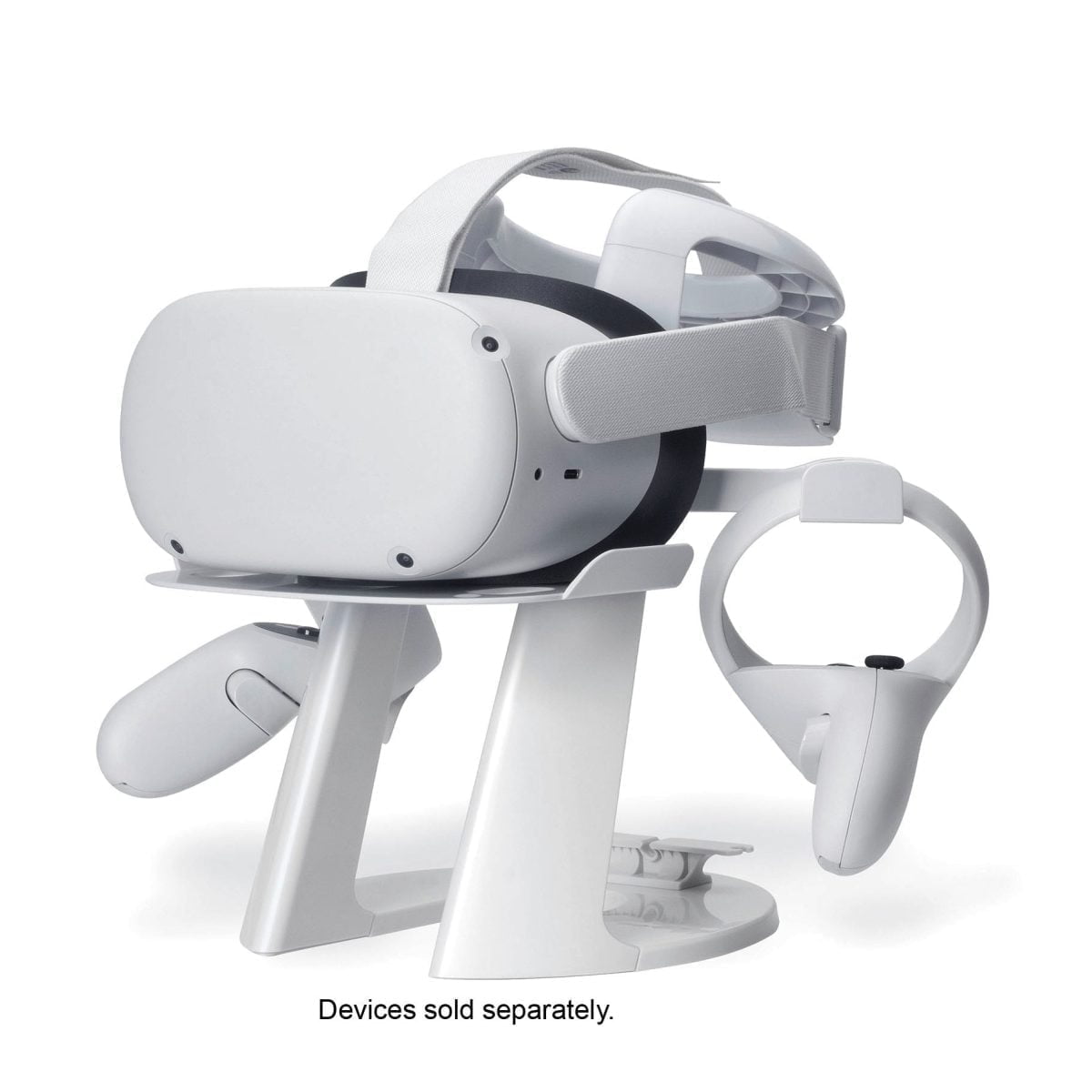 6473847Cv11D &Amp;Lt;H1&Amp;Gt;Stand For Oculus - White&Amp;Lt;/H1&Amp;Gt; The Insignia Oculus Stand Is Specially Designed For Displaying And Storing Your Oculus Vr Headset And Touch Controllers. Built With A No-Slip Base, This Stand Is A Safe And Stable To Place To Store And Organize Your Vr Headset, Controllers And Cables. Compatible With Most Vr Systems Including The Oculus Series (Oculus Rift/Rift S/Quest/Quest 2) Vr Headset And Controllers Oculus Stand Insignia Stand For Oculus - White