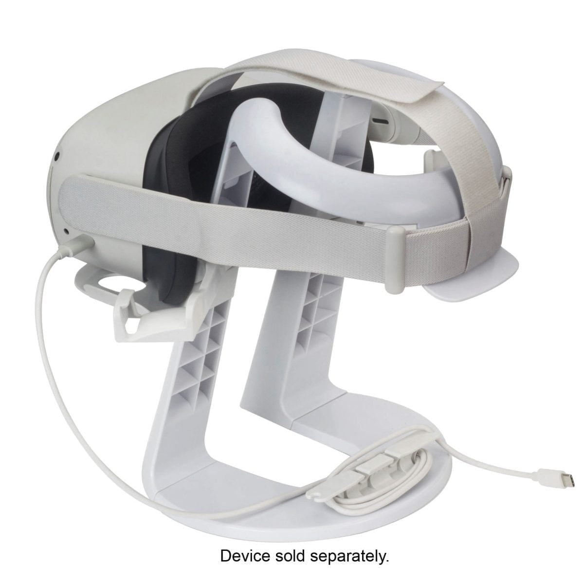 6473847Cv16D &Lt;H1&Gt;Stand For Oculus - White&Lt;/H1&Gt; The Insignia Oculus Stand Is Specially Designed For Displaying And Storing Your Oculus Vr Headset And Touch Controllers. Built With A No-Slip Base, This Stand Is A Safe And Stable To Place To Store And Organize Your Vr Headset, Controllers And Cables. Compatible With Most Vr Systems Including The Oculus Series (Oculus Rift/Rift S/Quest/Quest 2) Vr Headset And Controllers Oculus Stand Insignia Stand For Oculus - White