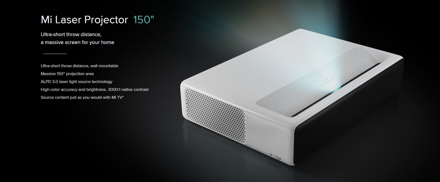 Screenshot 2022 03 30 173105 Xiaomi &Lt;H1&Gt;Mi 4K Laser Projector 150''&Lt;/H1&Gt; Https://Www.youtube.com/Watch?V=Vhplxv8K5Va This Is The World'S First Ultra-Short-Throw Projector With Advanced Laser Display (Alpd) Technology, Which Delivers Up To 150 Inches Of 4K Quality Images From A Distance Of 50 Centimeters, With 1600 Lumens And 3000:1 Contrast Quality, And Product Life Up To 25,000 Hours. To Achieve User-Friendly Design Goals, The High-Tech Product Uses A Compact, Minimalist &Quot;Box&Quot; Design Language, And Carefully Maintains Consistency Between The Host Style And The Bluetooth Remote Control Design. Control The Host From Any Corner Of The Room. Voice Assistant Quickly Find Programs And Other Interactive Ways For The User To Bring A New Movie Viewing Experience. 4K Laser Projector Mi 4K Laser Projector 150''
