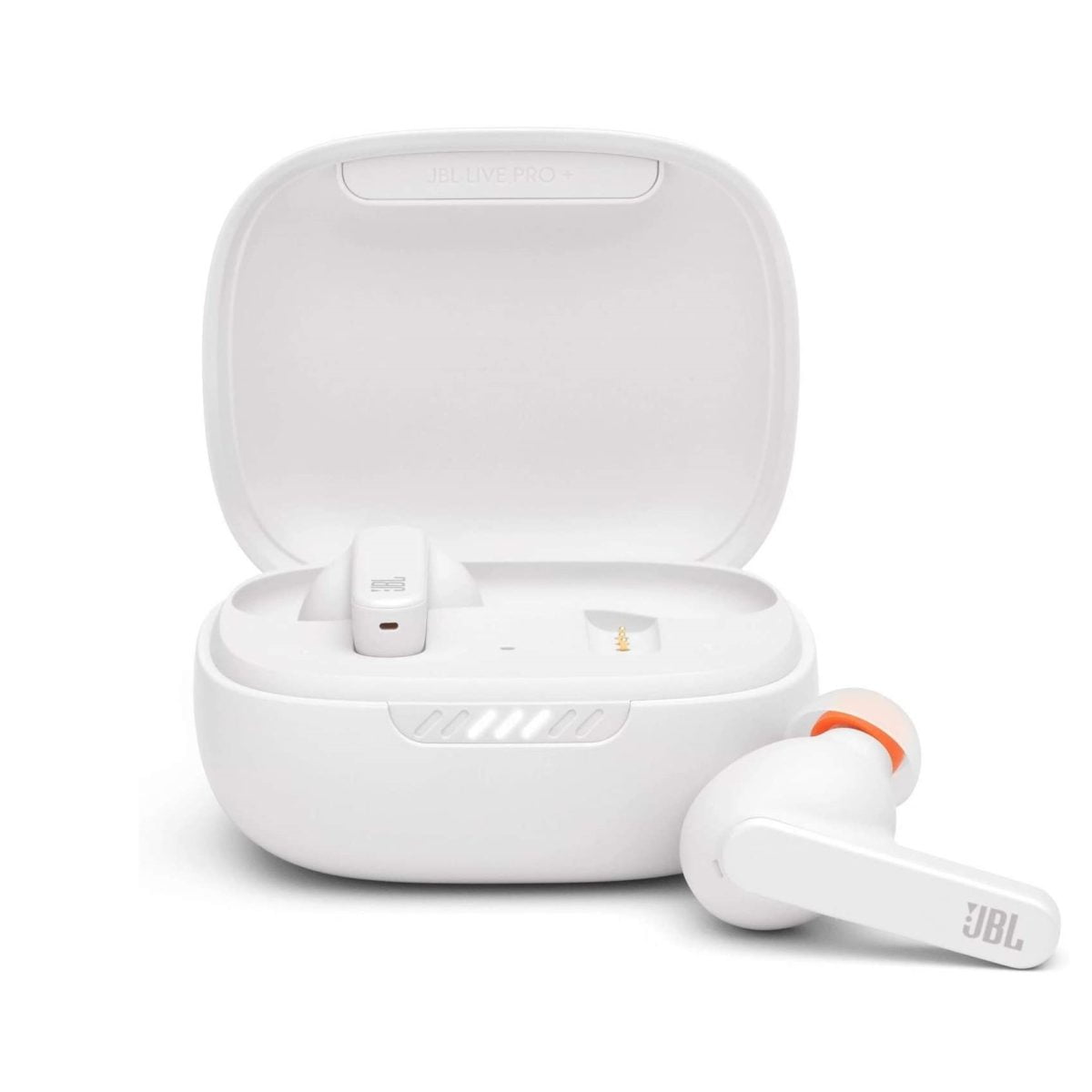 61 1Gmbl. Ac Sl1500 Jbl &Amp;Lt;H1&Amp;Gt;Jbl Live Pro Plus True Wireless Noise Cancelling Earbuds-White&Amp;Lt;/H1&Amp;Gt; Https://Www.youtube.com/Watch?V=Oan6Moxjv58 The Best Audio Solution Not Matter The Device, Jbl Live Pro+ Tws Delivers An Immersive True Wireless Experience With Incredible Jbl Signature Sound. Let Smart Ambient Connect You To Your Environment, Or Focus On The Music With Adaptive Noise Cancelling. Then Switch Easily From Tunes To Group Calls With 4 Mics (2 Beamforming Mics Per Side) To Capture Your Voice With The Feeling Of Face-To-Face Conversation And A Third Mic For Environmental Noise Reduction. All Commands Are On The Earbuds, So You Can Manage Music And Calls With Your Finger Only. Jbl Earbuds Jbl Live Pro Plus Noise Cancelling Earbuds-White