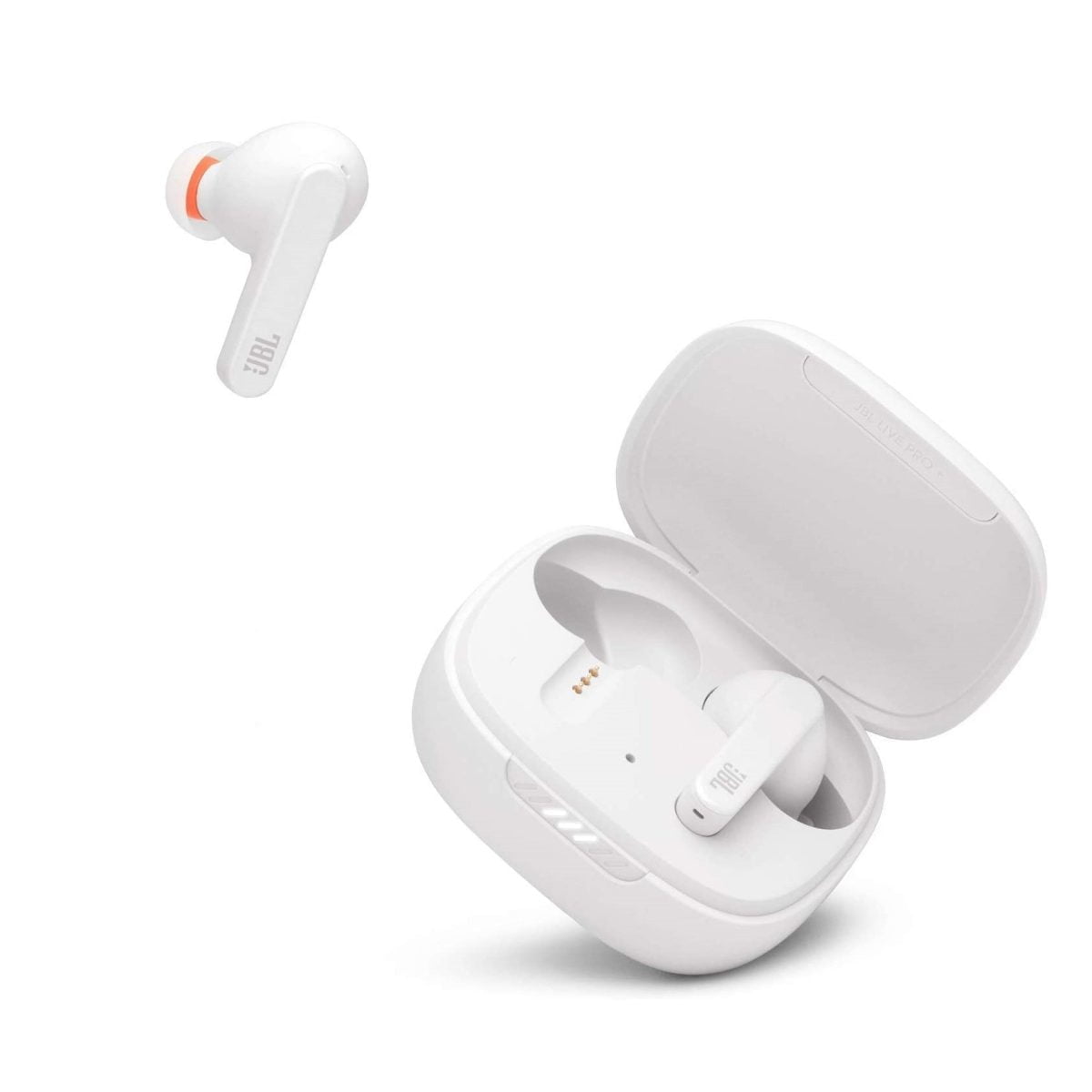 61Ijtu5Byul. Ac Sl1500 Jbl &Lt;H1&Gt;Jbl Live Pro Plus True Wireless Noise Cancelling Earbuds-White&Lt;/H1&Gt; Https://Www.youtube.com/Watch?V=Oan6Moxjv58 The Best Audio Solution Not Matter The Device, Jbl Live Pro+ Tws Delivers An Immersive True Wireless Experience With Incredible Jbl Signature Sound. Let Smart Ambient Connect You To Your Environment, Or Focus On The Music With Adaptive Noise Cancelling. Then Switch Easily From Tunes To Group Calls With 4 Mics (2 Beamforming Mics Per Side) To Capture Your Voice With The Feeling Of Face-To-Face Conversation And A Third Mic For Environmental Noise Reduction. All Commands Are On The Earbuds, So You Can Manage Music And Calls With Your Finger Only. Jbl Earbuds Jbl Live Pro Plus Noise Cancelling Earbuds-White