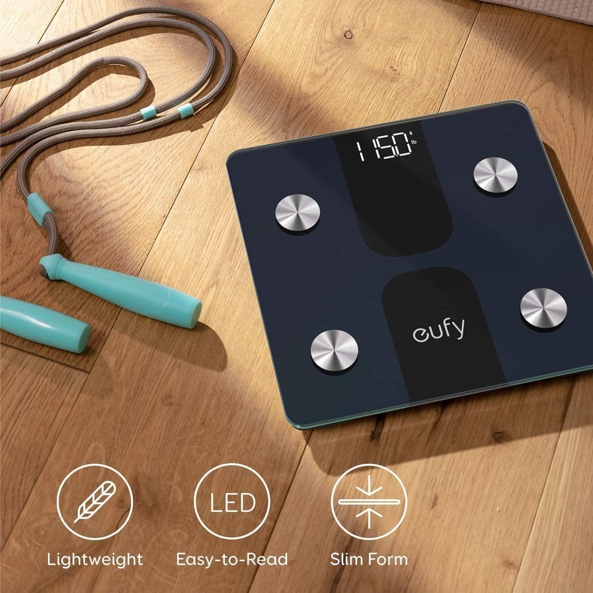 7147Flpktal. Ac Sl1500 1 Eufy &Lt;H1 Class=&Quot;Product-Meta__Title Heading H1&Quot;&Gt;Eufy Smart Scale C1&Lt;/H1&Gt; &Lt;Ul&Gt; &Lt;Li&Gt;Holistic Health: Instantly Learn 12 Insightful Measurements Of Your Body'S Health.&Lt;/Li&Gt; &Lt;Li&Gt;Free Eufylife App &Amp; 3Rd-Party Apps: Track Your Measurements On Apple Health, Google Fit, And Fitbit.&Lt;/Li&Gt; &Lt;Li&Gt;Accuracy Improved By 10%: Two Pairs Of Super-Sensitive G-Shaped Sensors Ensure More Precise Measurements.&Lt;/Li&Gt; &Lt;Li&Gt;For The Whole Family: Track The Health Trends Of Up To 16 Users From One Account,Recognise Each Member Automatically.&Lt;/Li&Gt; &Lt;Li&Gt;What You Get: Smart Scale C1, Aaa Batteries X3, Quick Start Guide, User Manual, And Our Worry-Free 15-Month Warranty.&Lt;/Li&Gt; &Lt;/Ul&Gt; &Lt;H5&Gt;Warranty: Eufy Product Warranty&Lt;/H5&Gt; Smart Scale Eufy Smart Scale C1