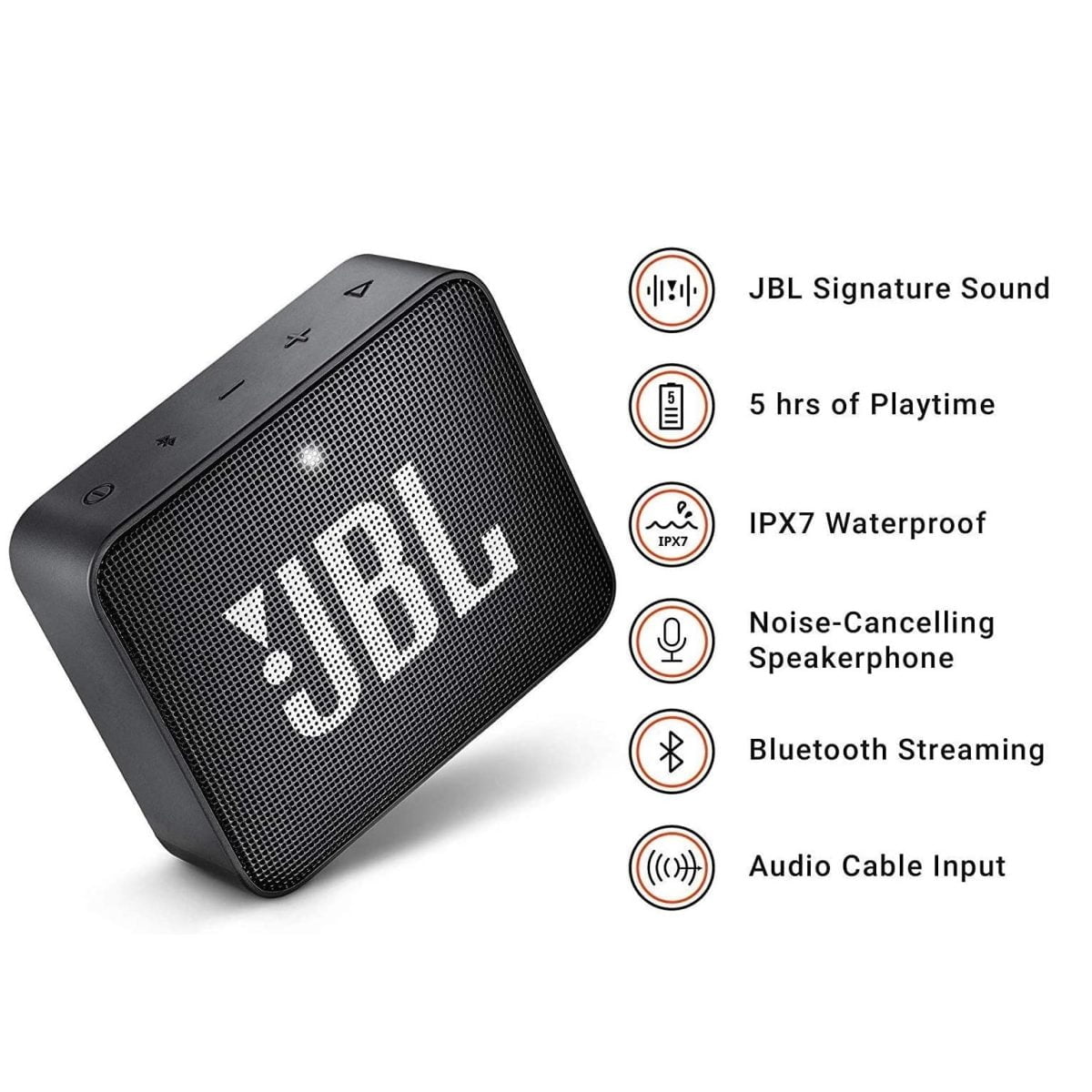81P9Jbpecel. Ac Sl1500 Jbl &Lt;H1&Gt;Jbl Go 2 Portable Bluetooth Speaker - Black&Lt;/H1&Gt; Https://Youtu.be/9Fgn9Bkal2Q &Lt;P Class=&Quot;Short-Desc&Quot;&Gt;The Jbl Go 2 Is A Full-Featured Waterproof Bluetooth Speaker To Take With You Everywhere. Wirelessly Stream Music Via Bluetooth For Up To 5 Hours Of Continuous Jbl Quality Sound. Making A Splash With Its New Ipx7 Waterproof Design, Go 2 Gives Music Lovers The Opportunity To Bring Their Speaker Poolside, Or To The Beach. Go 2 Also Offers Crystal Clear Phone Call Experience With Its Built-In Noise-Cancelling Speakerphone. Crafted In A Compact Design With 12 Eye-Catching Colors To Choose From, Go 2 Instantly Raises Your Style Profile To All-New Levels.&Lt;/P&Gt; Jbl Speaker Jbl Go 2 Portable Bluetooth Speaker