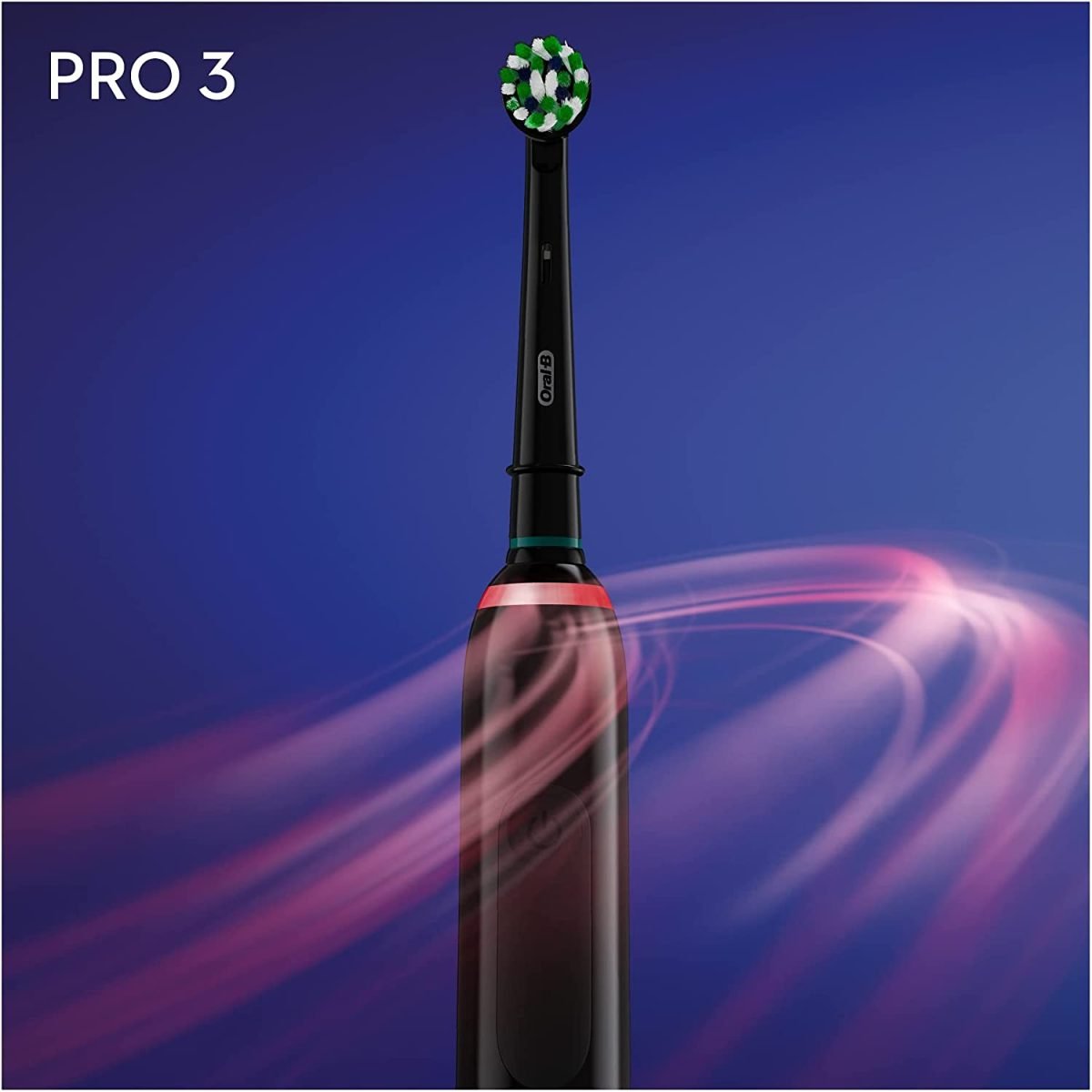 offer oral b pro 3 3500 black electric toothbrush