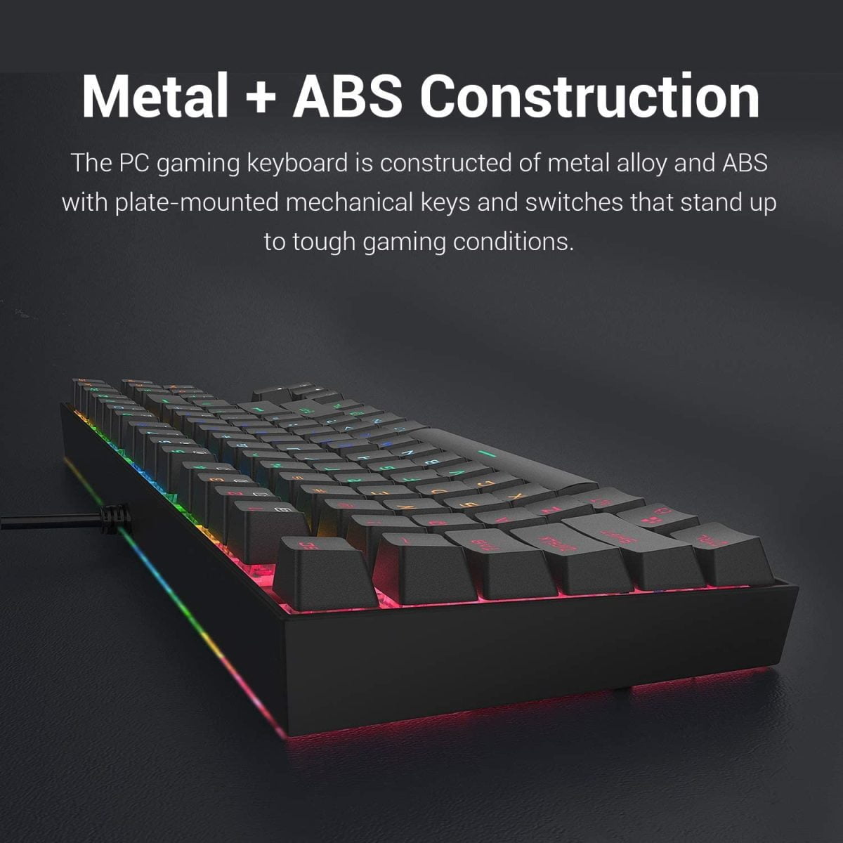 71Wygiaqb3L. Ac Sl1500 Redragon &Lt;H1 Id=&Quot;Title&Quot; Class=&Quot;A-Size-Large A-Spacing-None&Quot;&Gt;Redragon K552-Rgb Kumara Rgb Led Backlit Mechanical Gaming Keyboard (Black)&Lt;/H1&Gt; &Lt;Span Class=&Quot;A-List-Item&Quot;&Gt;Ergonomic Designed Steel Series Mechanical Game Keyboards High-Quality Durable Metal-Abs Construction With Plate-Mounted Mechanical Keys And Switches That Stand Up Even During The Most Testing Marathon Gaming Sessions. &Lt;/Span&Gt;&Lt;Span Class=&Quot;A-List-Item&Quot;&Gt;Anti Ghosting All 87 Keys Are Conflict Free Nkey Rollover Featuring 12 Multimedia Keyboard Keys And A Non-Slip Ergonomic, Splash-Proof Design Comes With Gold-Plated High-Speed Corrosion Free Usb Connector For A Reliable Connection&Lt;/Span&Gt; Gaming Keyboard Redragon K552 Mechanical Gaming Keyboard