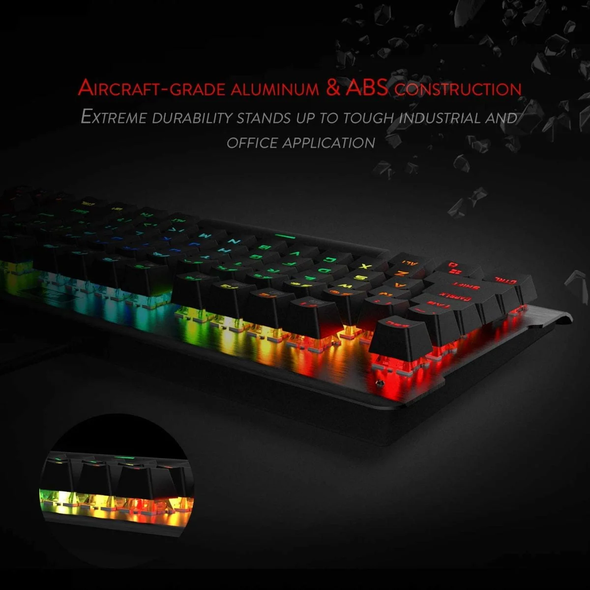 71O4Ddwnz8L. Ac Sl1500 Redragon &Lt;H1 Id=&Quot;Title&Quot; Class=&Quot;A-Size-Large A-Spacing-None&Quot;&Gt;&Lt;Span Id=&Quot;Producttitle&Quot; Class=&Quot;A-Size-Large Product-Title-Word-Break&Quot;&Gt;Redragon K561-R Visnu Rainbow Waterproof Blue Switches Mechanical Gaming Keyboard&Lt;/Span&Gt;&Lt;/H1&Gt; &Lt;Ul Class=&Quot;A-Unordered-List A-Vertical A-Spacing-Mini&Quot;&Gt; &Lt;Li&Gt;&Lt;Span Class=&Quot;A-List-Item&Quot;&Gt;N-Key Rollover, 100% Anti-Ghosting 87 Keys: Each Key Is Controlled By An Independent Switch Which Allows Multiple Keys To Work Simultaneously Without Confliction, Giving You Accurate Response With High Speed And Experiencing A New Level Of Gaming And Typing.&Lt;/Span&Gt;&Lt;/Li&Gt; &Lt;Li&Gt;&Lt;Span Class=&Quot;A-List-Item&Quot;&Gt;Ergonomic, Durable And Waterproof Design: This Ip67 Keyboard Is Made Of Top Graded Abs And Metal Material, With Matte-Finish Texture, Sturdy And Robust Enough To Protect It From Scratch. And The Stepped Keycaps Themselves Are Concave To Fit The Natural Curvature Of Your Fingertips, Leading To A Much More Comfortable Feel To Each Key-Press.&Lt;/Span&Gt;&Lt;/Li&Gt; &Lt;Li&Gt;&Lt;Span Class=&Quot;A-List-Item&Quot;&Gt;18 Backlit Modes: Press Fn+Ins-Pgdn To Enter Pro-Gamer Mode. Rgb Led Adjustable Lighting With 6-Themed Backlights -18 Lighting Models. You Can Also Adjust Their Brightness With Fn+“ &Quot;And“ &Quot; Besides, There Is A 9-Color Single Backlit Mode For This Keyboard.&Lt;/Span&Gt;&Lt;/Li&Gt; &Lt;Li&Gt;&Lt;Span Class=&Quot;A-List-Item&Quot;&Gt;High Accuracy And Gaming-Grade Responsiveness: The Blue Switches Deliver Superior Audio And Tactile Feedback. 50 Million Times Keystroke Test, 60+/-15 Grams' Key Force And 4.0+/-0.2Mm Stroke Travel. An Optimal Choice For Gamer, Programmer, Writer, Typist And Etc.&Lt;/Span&Gt;&Lt;/Li&Gt; &Lt;Li&Gt;&Lt;Span Class=&Quot;A-List-Item&Quot;&Gt;Flexible Removable Keycaps And Wide Compatibility: With Key Cap Puller. Supports Computer System Including Windows10, Windows 8, Windows 7, Mac Os X, Windows Xp, Windows Vista, Etc&Lt;/Span&Gt;&Lt;/Li&Gt; &Lt;/Ul&Gt; Gaming Keyboard Redragon K561-R Gaming Keyboard