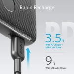 Anker PowerCore Metro Slim 10000 B2B - Black Fabric