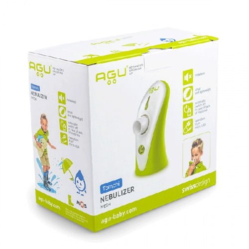 7464 &Lt;H1&Gt;Agu - Mesh Nebulizer - Green/White Agu N8&Lt;/H1&Gt; Https://Www.youtube.com/Watch?V=Odl65_Artnw Mesh Nebulizer Agu Tomchi Is Specifically Designed To Cure Catarrhal Diseases Of The Respiratory Tract In Children. The Aerosol Particle Size (Mmad) Of 3,6 Μm Allows The Medicine To Act Directly On The Diseased Sites That Are Localized In The Trachea And Bronchi. Its Nebulization Rate (Over 0.35 Ml/Min) Helps To Carry Out The Procedure Faster Than Usual; A Child Can Easily Undergo An Inhalation Within The Short Timeframe. This Lightweight, Silent And Compact Nebulizer Will Be Your Handy Helper In Health Around Your Home And When Travelling. Please Allow Additional 2-3 Days Over The Estimated Delivery Time Given At Check Out &Lt;Pre&Gt;&Lt;B&Gt;We Also Provide International Wholesale And Retail Shipping To All Gcc Countries: Saudi Arabia, Qatar, Oman, Kuwait, Bahrain. &Lt;/B&Gt;&Lt;/Pre&Gt; Mesh Nebulizer Agu Baby - Mesh Nebulizer - Green/White