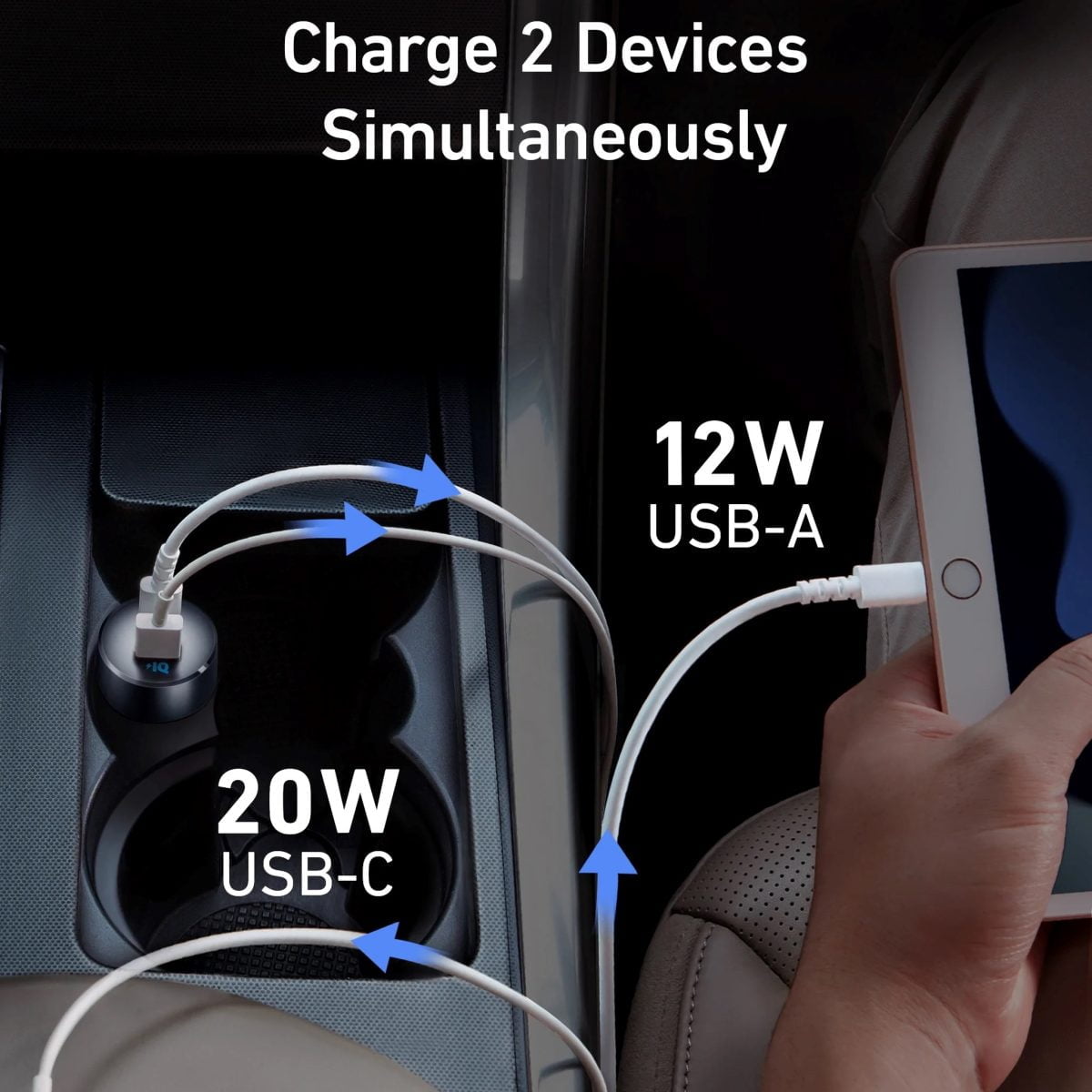 Anker Powerdrive Classic Pd 2 With C To Lightning Cable