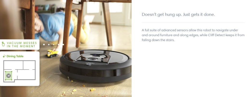 Screenshot 2022 06 06 182738 Irobot &Lt;H1&Gt;Irobot Roomba I7 Robotic Vacuum Cleaner - Charcoal&Lt;/H1&Gt; Https://Www.youtube.com/Watch?V=9Dfhtu5Zie0 * Irobot Roomba I7 Robot Vacuum * Imprint® Smart Mapping– Hazard Detection &Amp; Avoidance Cleaning Room, Area.. As Per Voice Command, * Navigation: Detects And Avoids Objects, Notifies About Hazards, Cliff Detect To Avoids Stairs,Navigates Under And Around Furniture, * Smart Features: App Controlled, Work With Voice Command, Compatible With Alexa,Google,Ali Genie3 * Smart Recharge And Resume Feature: When Battery Gets Low, The Robot Finds Its Base &Amp; Completely Recharges, Then Resumes Cleaning Where It Left Off. * Cleaning Features: Suction Power 40X, Dirt Detect™ Technology, Dual Multi-Surface Brushes, Advanced Sensors Optimize Cleaning, Edge-Sweeping Brush, High-Efficiency Filter. * Customization Features: Personalized Schedule Recommendations, Creates Favorite Cleaning Routines, Pet-Shedding Cleaning Suggestions &Lt;Pre&Gt;Warranty: 2 Years On Robot, 1 Year On Battery&Lt;/Pre&Gt; Irobot Roomba I7 Irobot Roomba I7 Robotic Vacuum Cleaner - Charcoal I715840