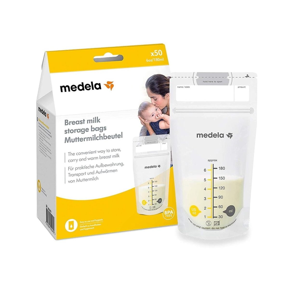Medela Breast Milk Storage Bags 50 Pcs