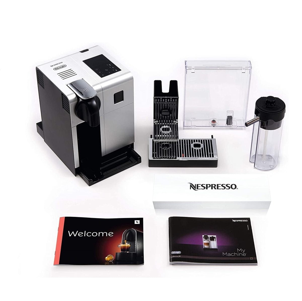Delonghi Lattissima Pro Coffee Machine -Metal &Amp; Black En750Mb