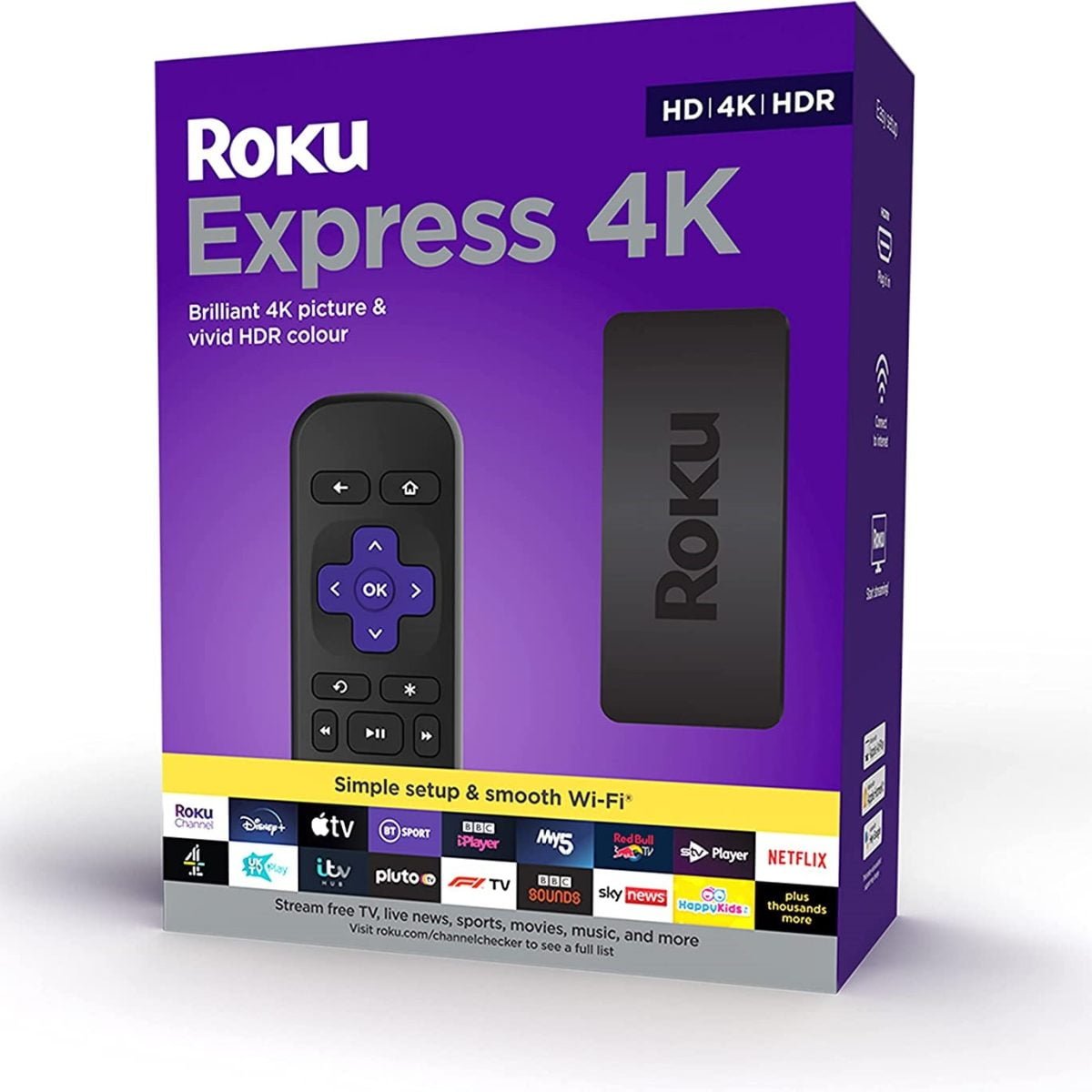 Roku Express 4K Streaming Media Player - Black