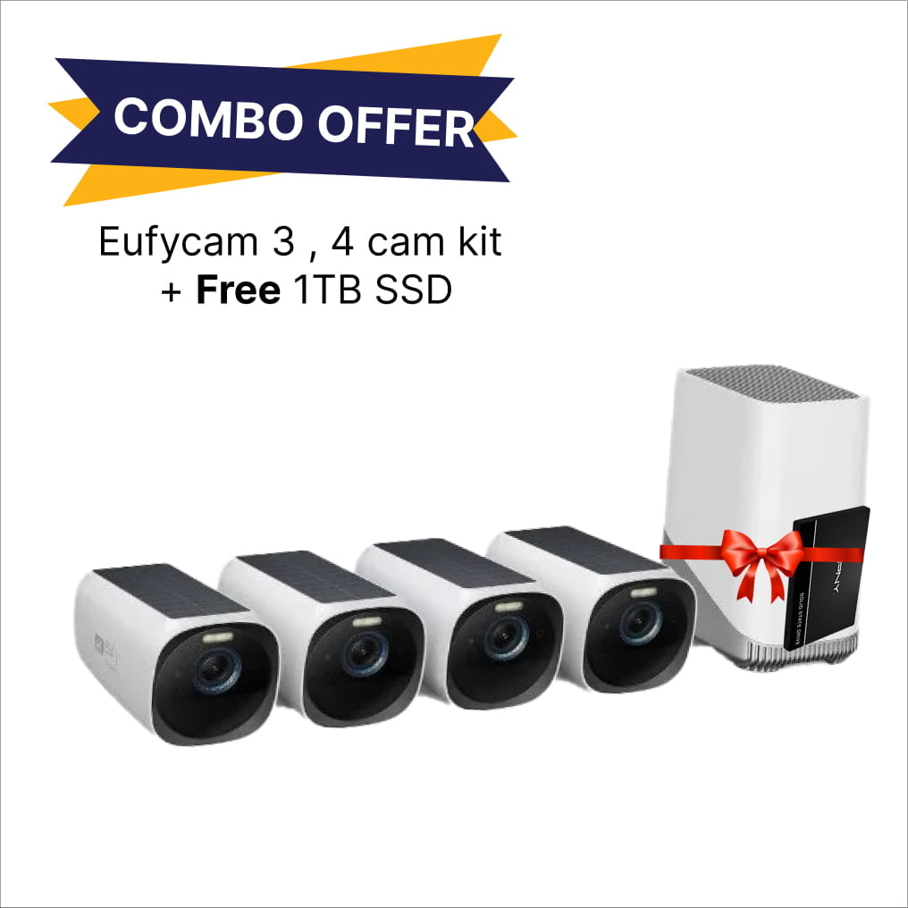 Eufycam 3,S330 4-Cam Kit 4K + 1Tb Ssdt88733W1 (Combo Offer)
