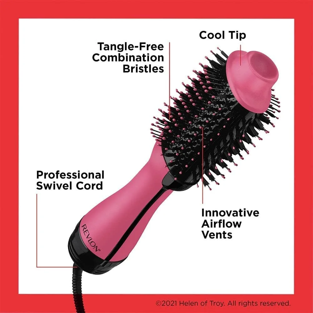 Revlon One-Step Hair Dryer And Volumiser - New Pink Edition