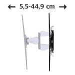 Hama Fullmotion TV Wall Bracket 118626, 5 Stars, 229 cm (90") - Black/White