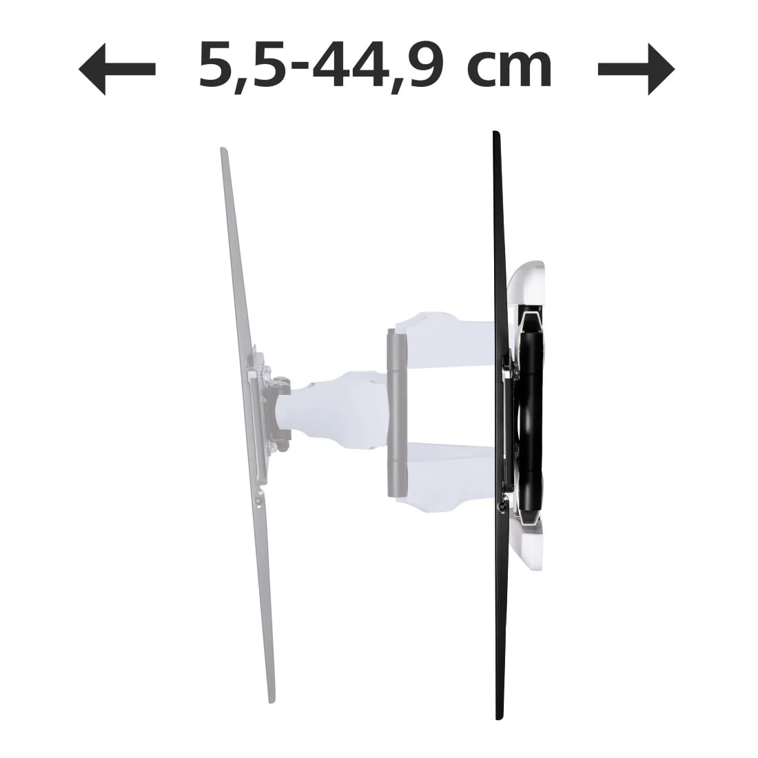 Hama Fullmotion Tv Wall Bracket 118626, 5 Stars, 229 Cm (90&Quot;) - Black/White