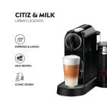 Nespresso Citiz And Milk D123 Black Coffee Machine - UAE Version