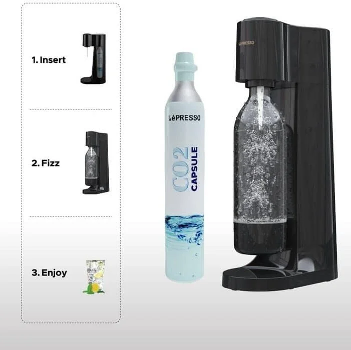 Lepresso Sparkling Water Instant Carbonation Machine.