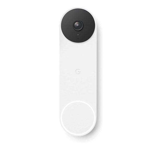 Google Nest Wireless Video Doorbell - Smart WiFi Doorbell Camera - Snow