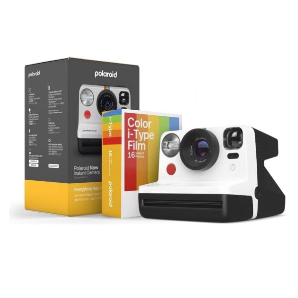 Polaroid Everything Box Now Gen 2 Instant Camera - Black & White